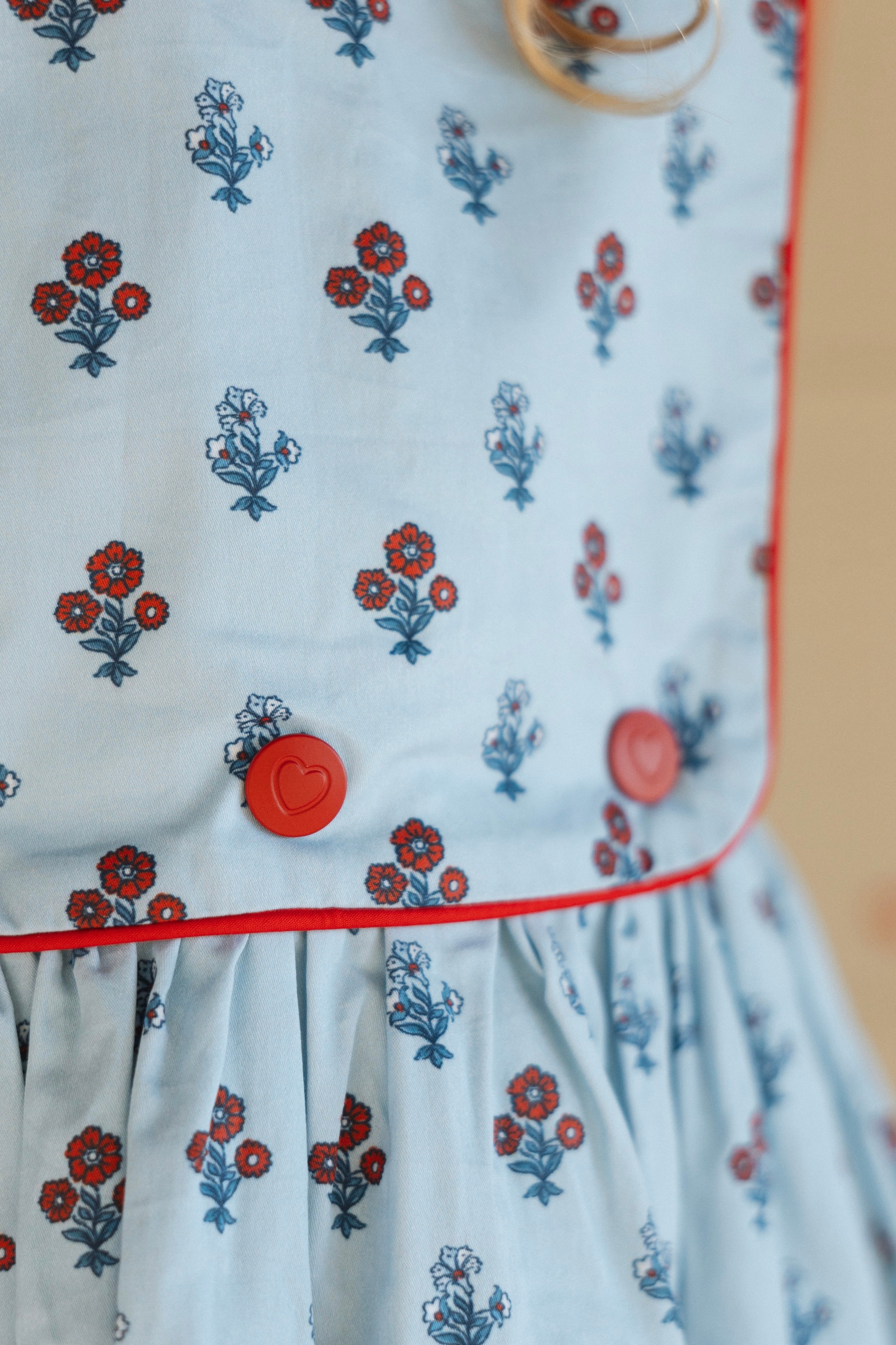 LITTLE BLUE PINAFORE DRESS