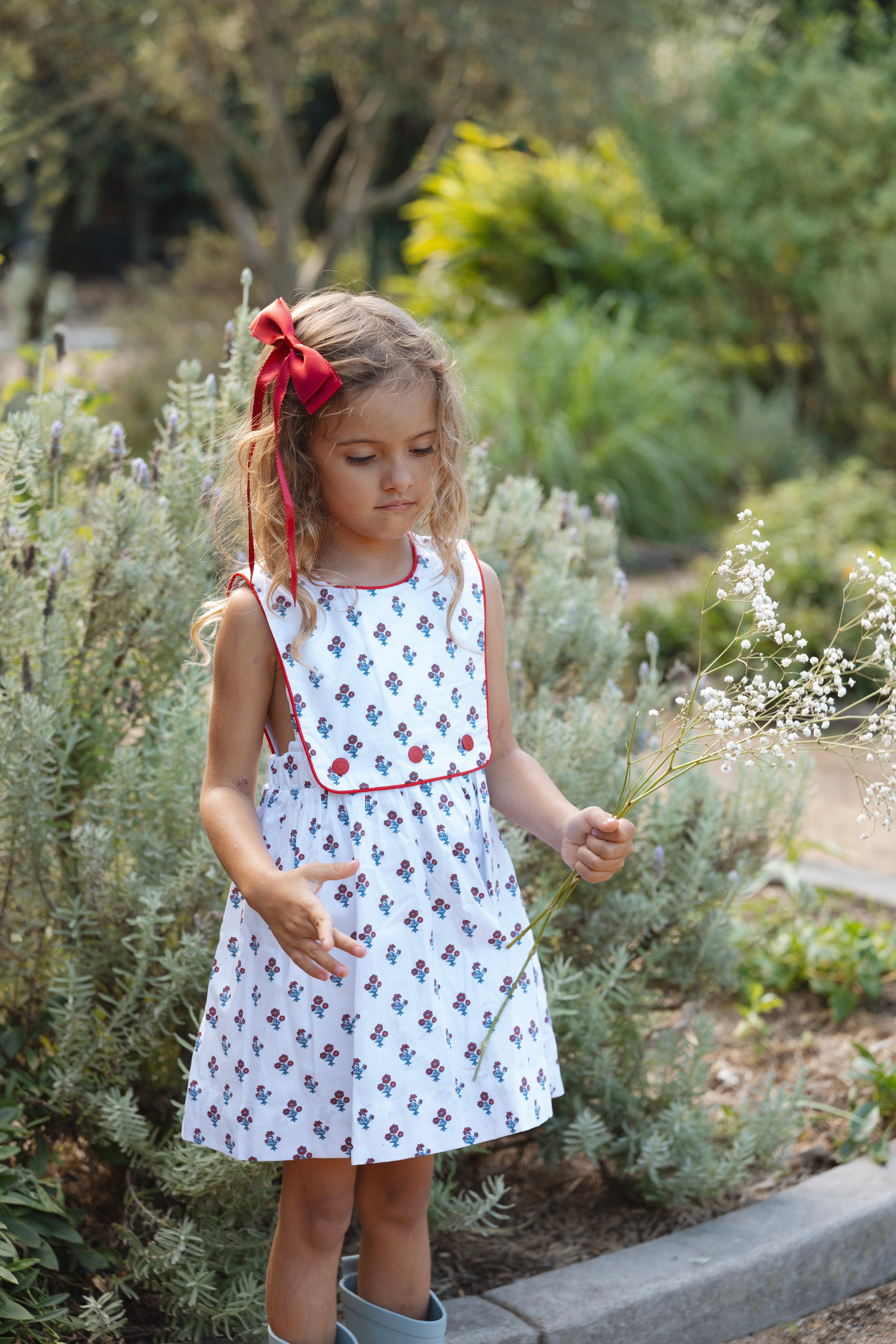 LITTLE WHITE PINAFORE DRESS