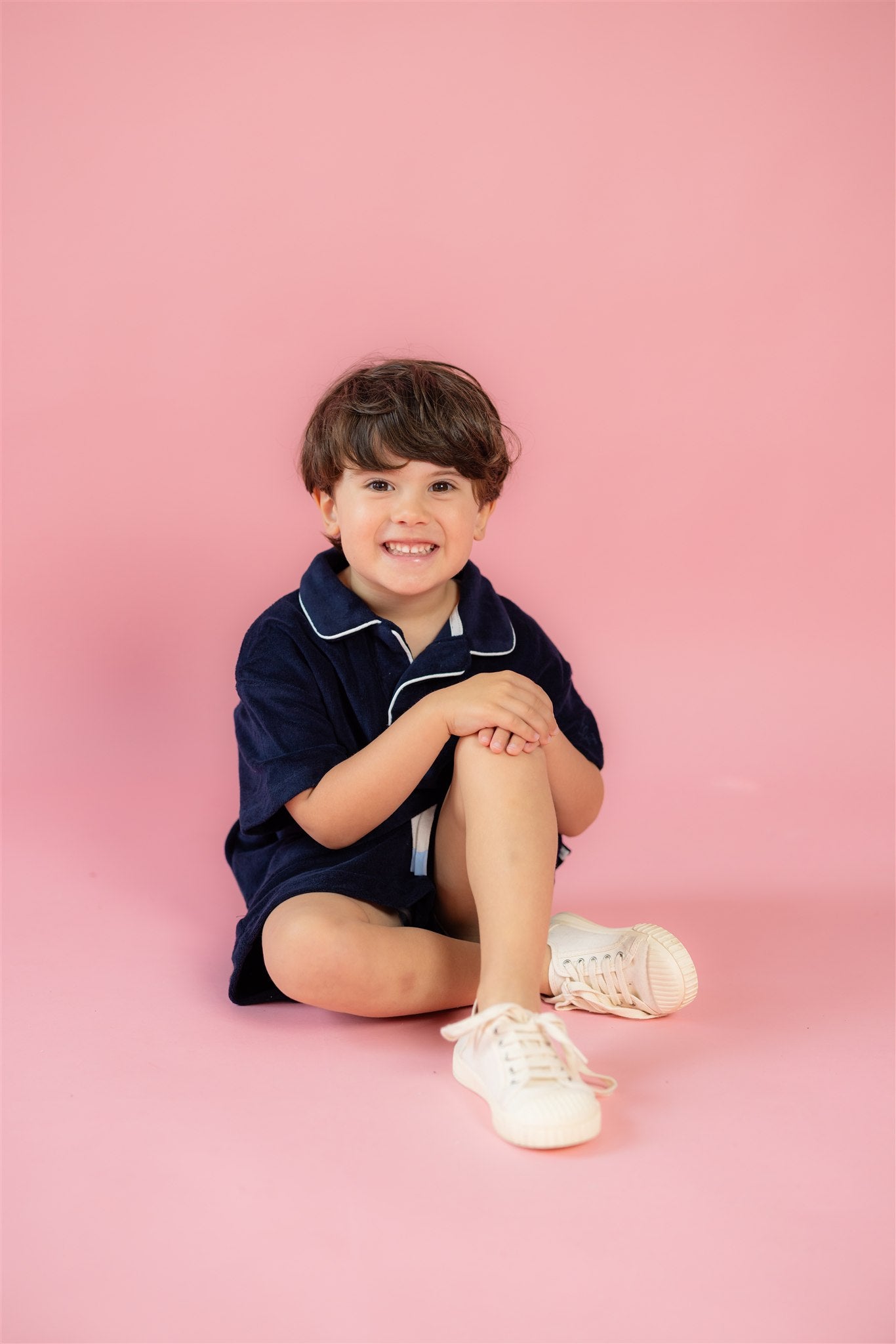 Little Navy French Terry Short