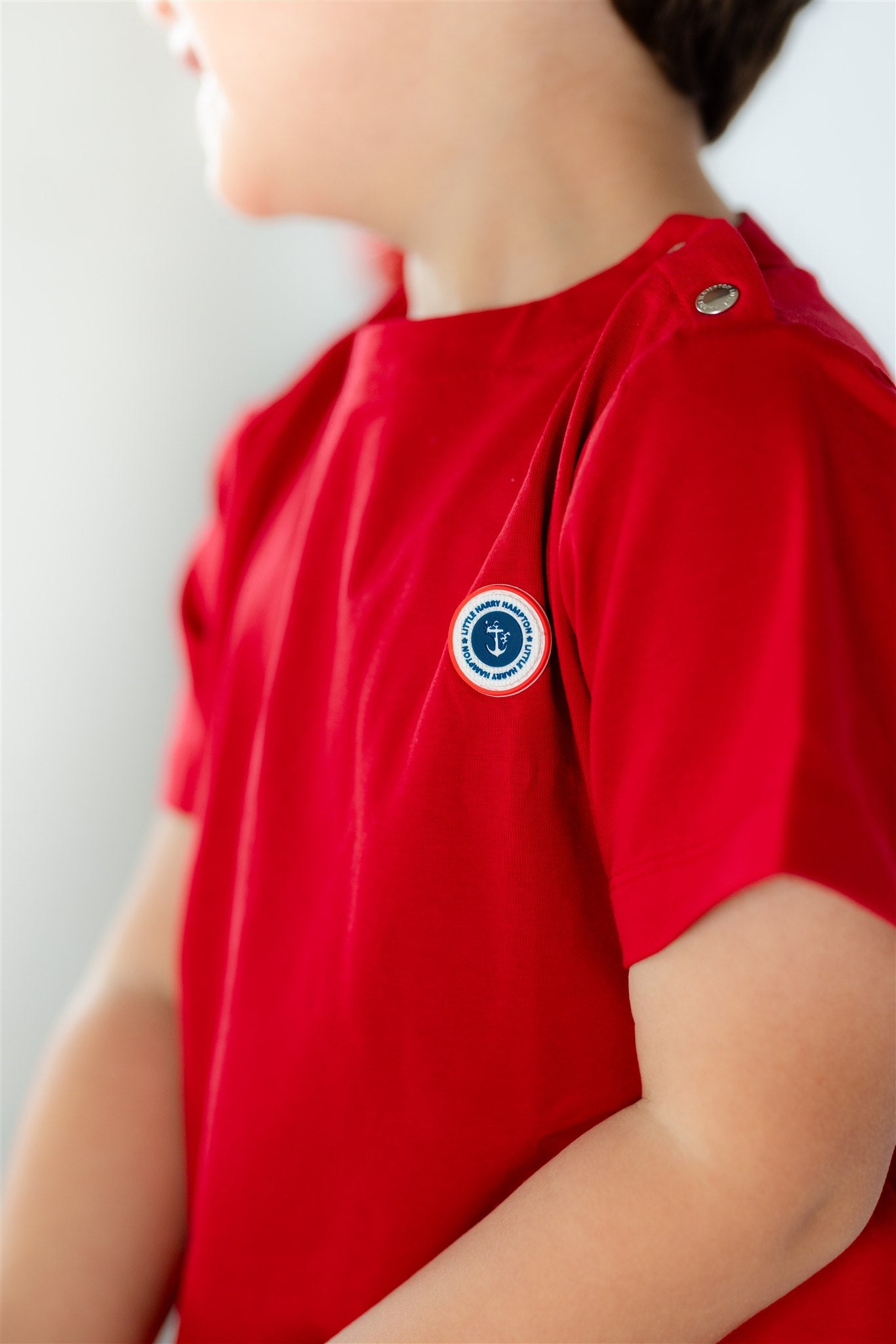 Little Red Boat Neck S/S Tee