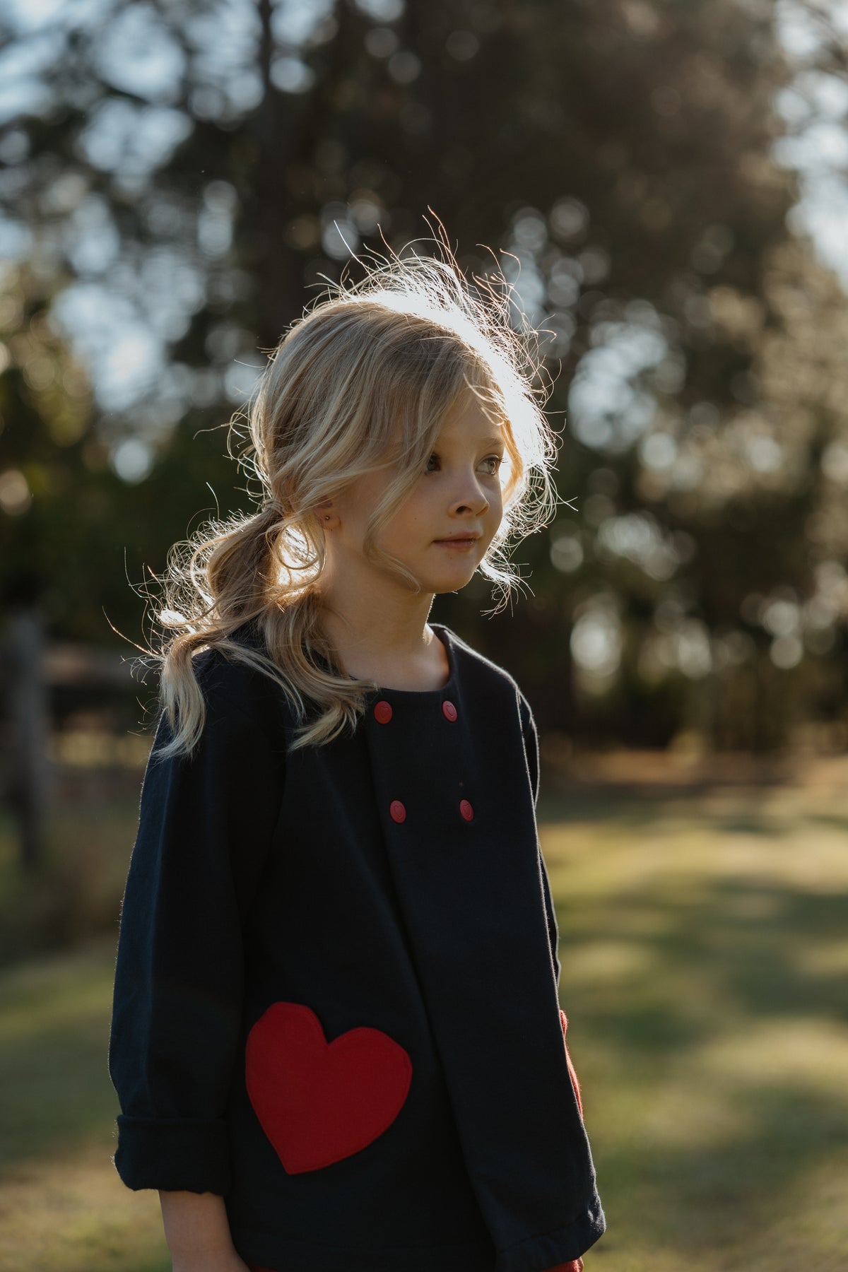 LITTLE NAVY FLEECE JACKET