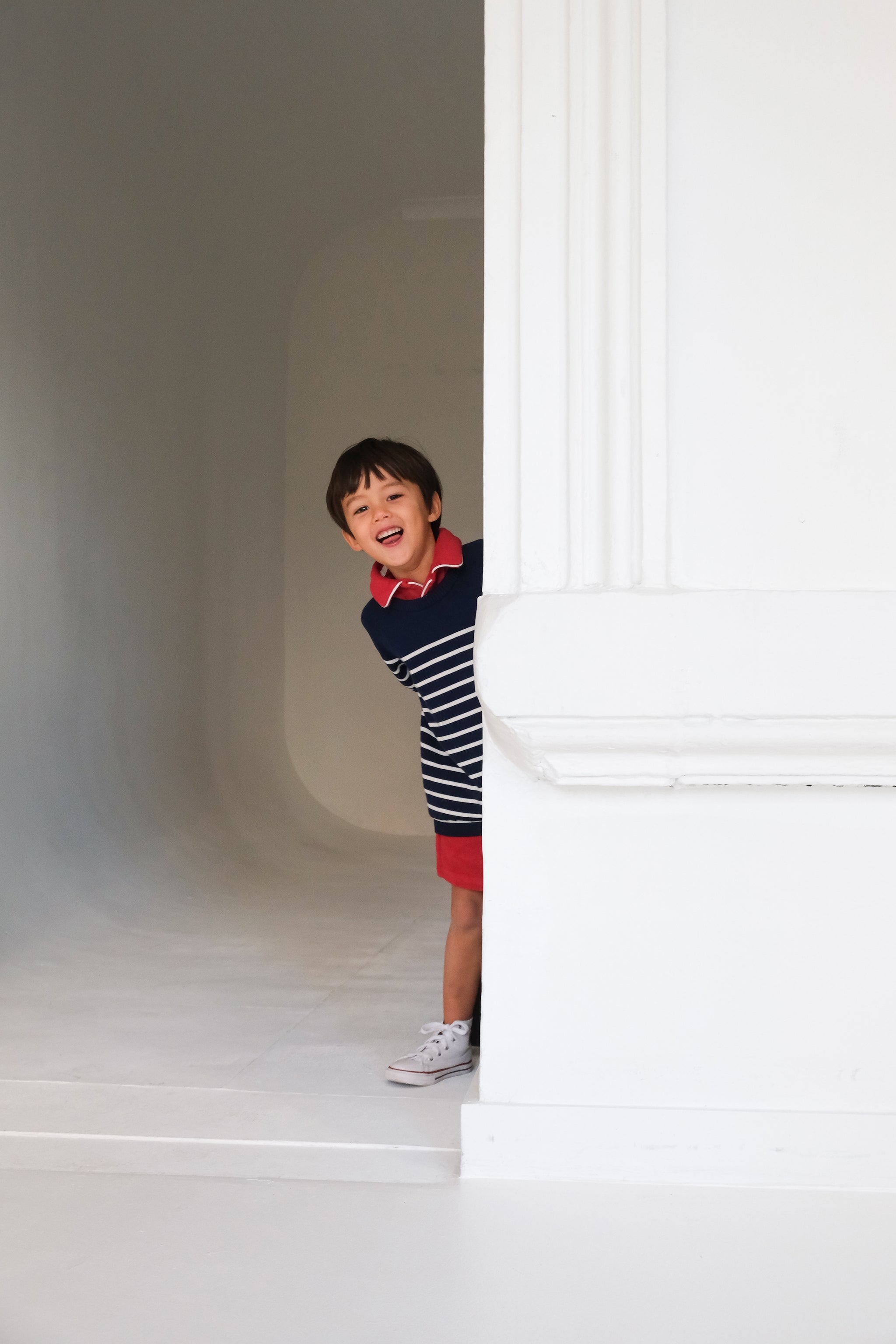 Little Navy Summer Knit Jumper