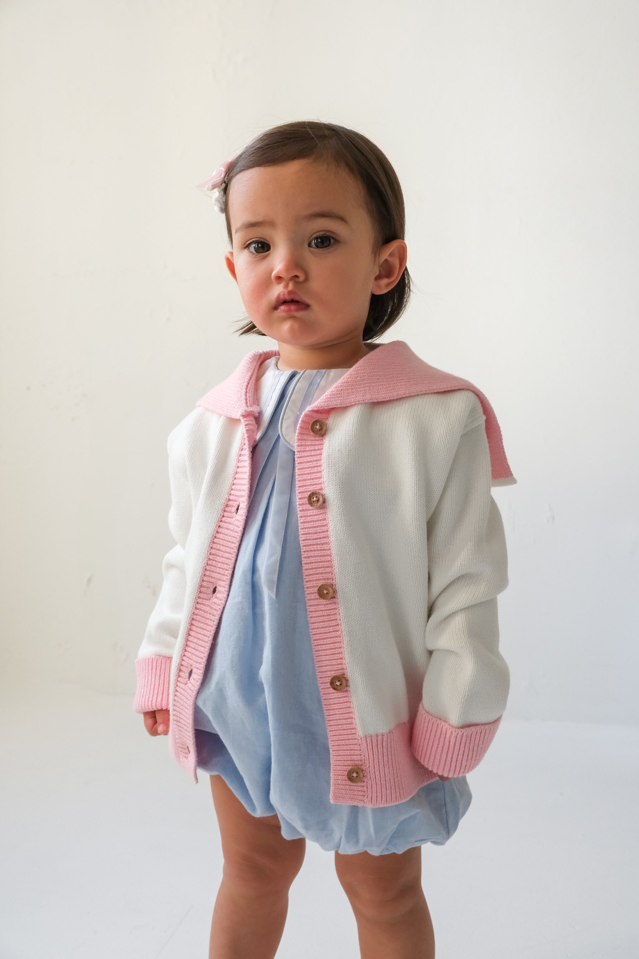 Little Pink Sailor Cardigan