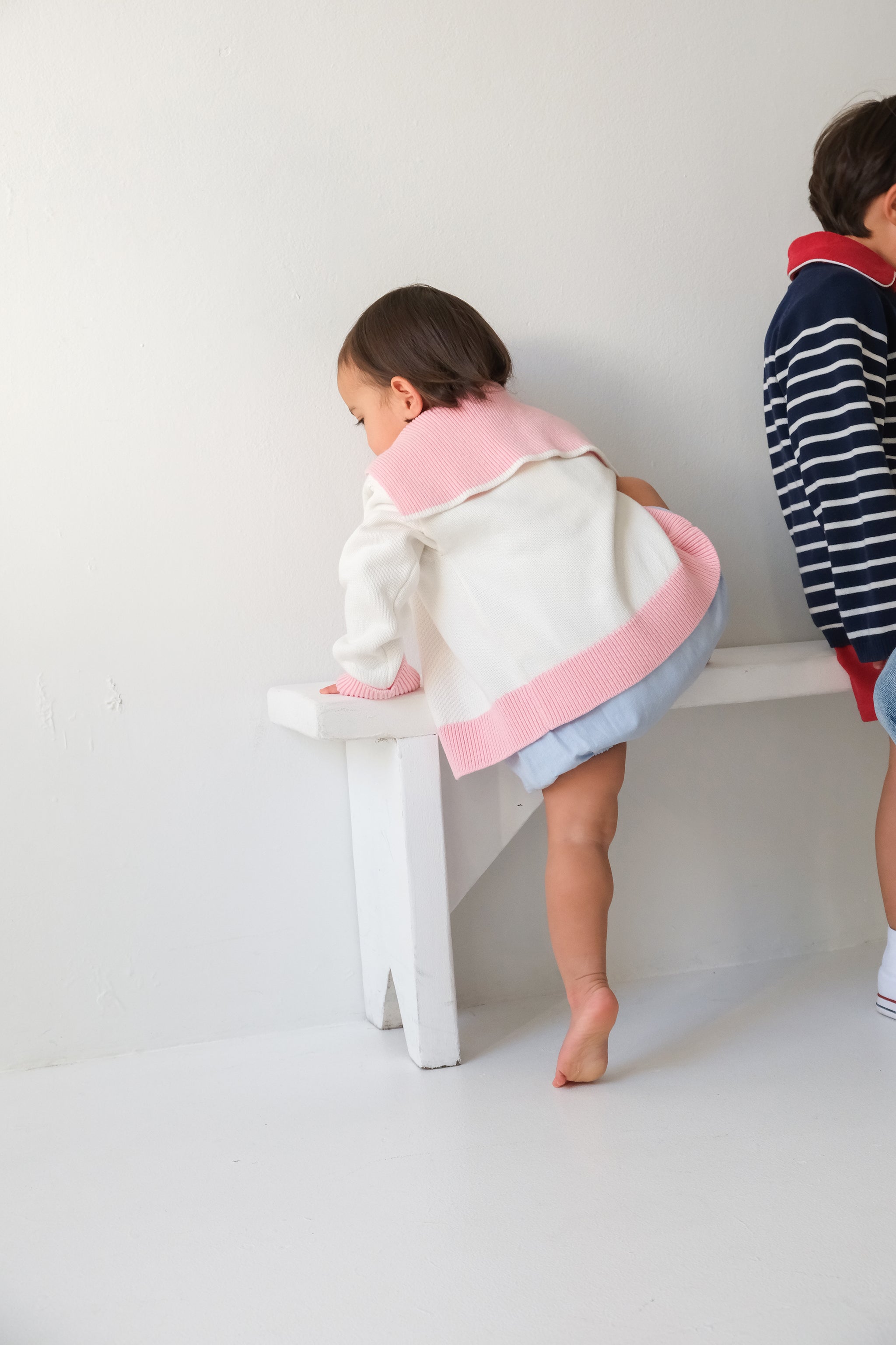 Little Pink Sailor Cardigan