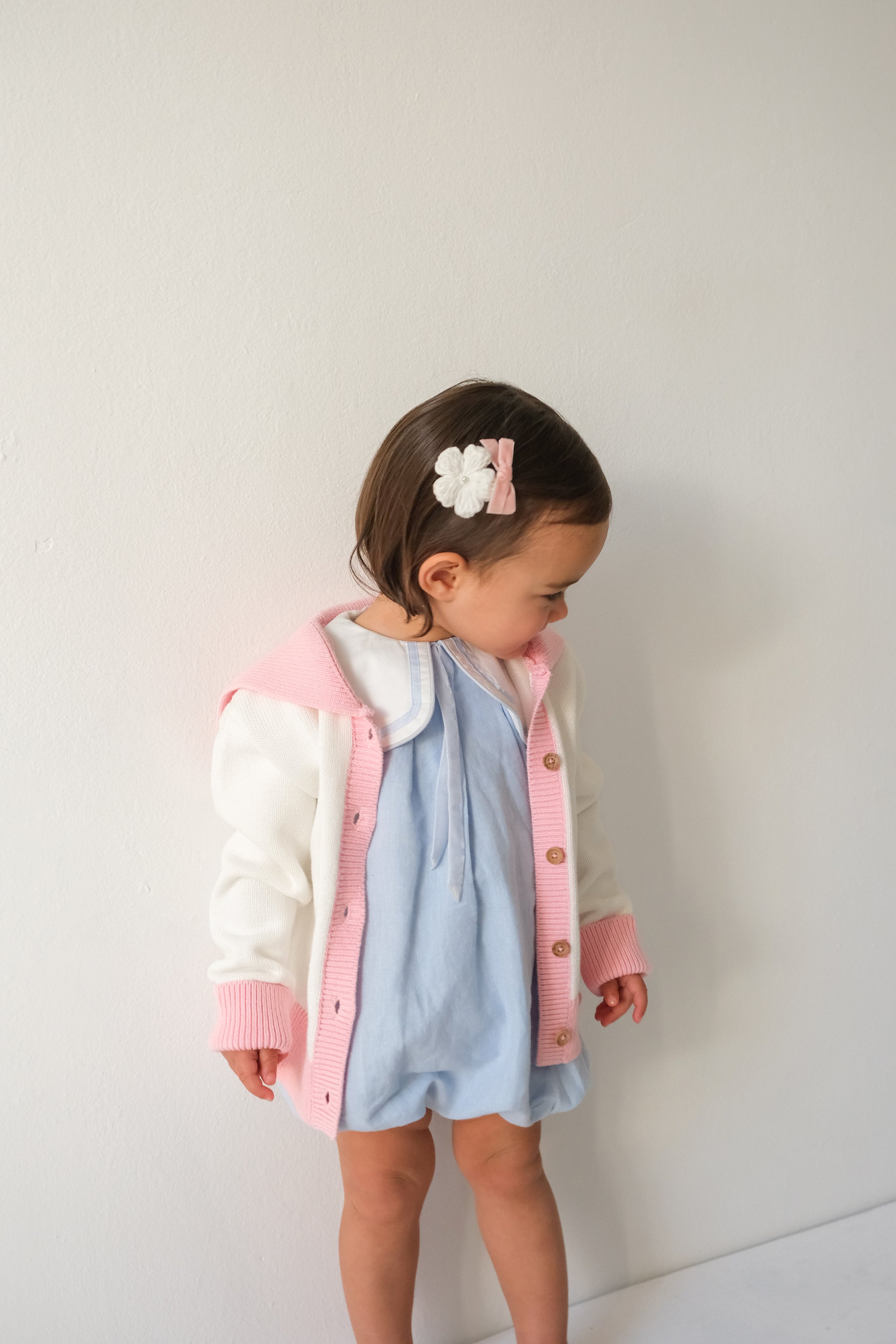 Little Pink Sailor Cardigan