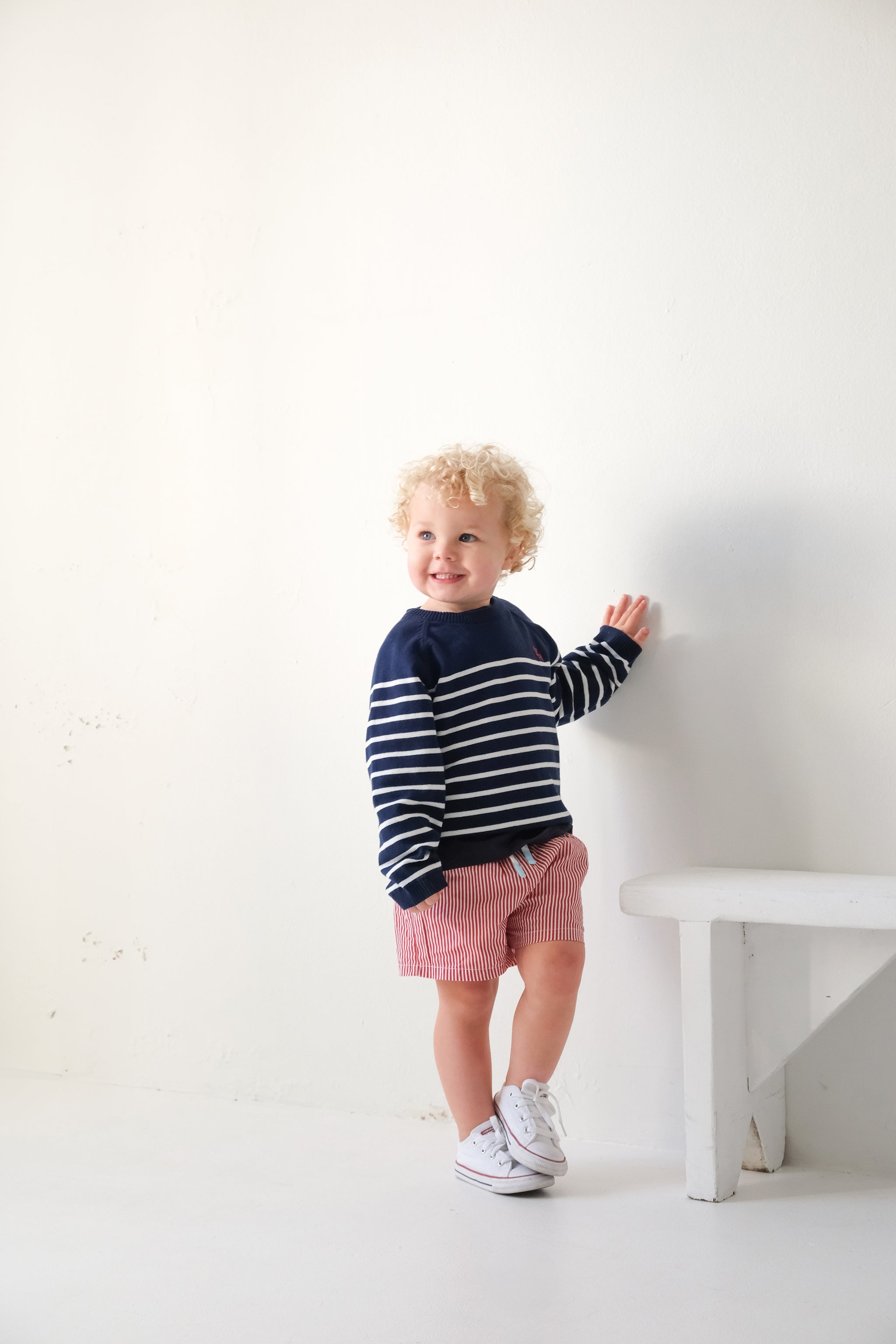 Little Navy Summer Knit Jumper