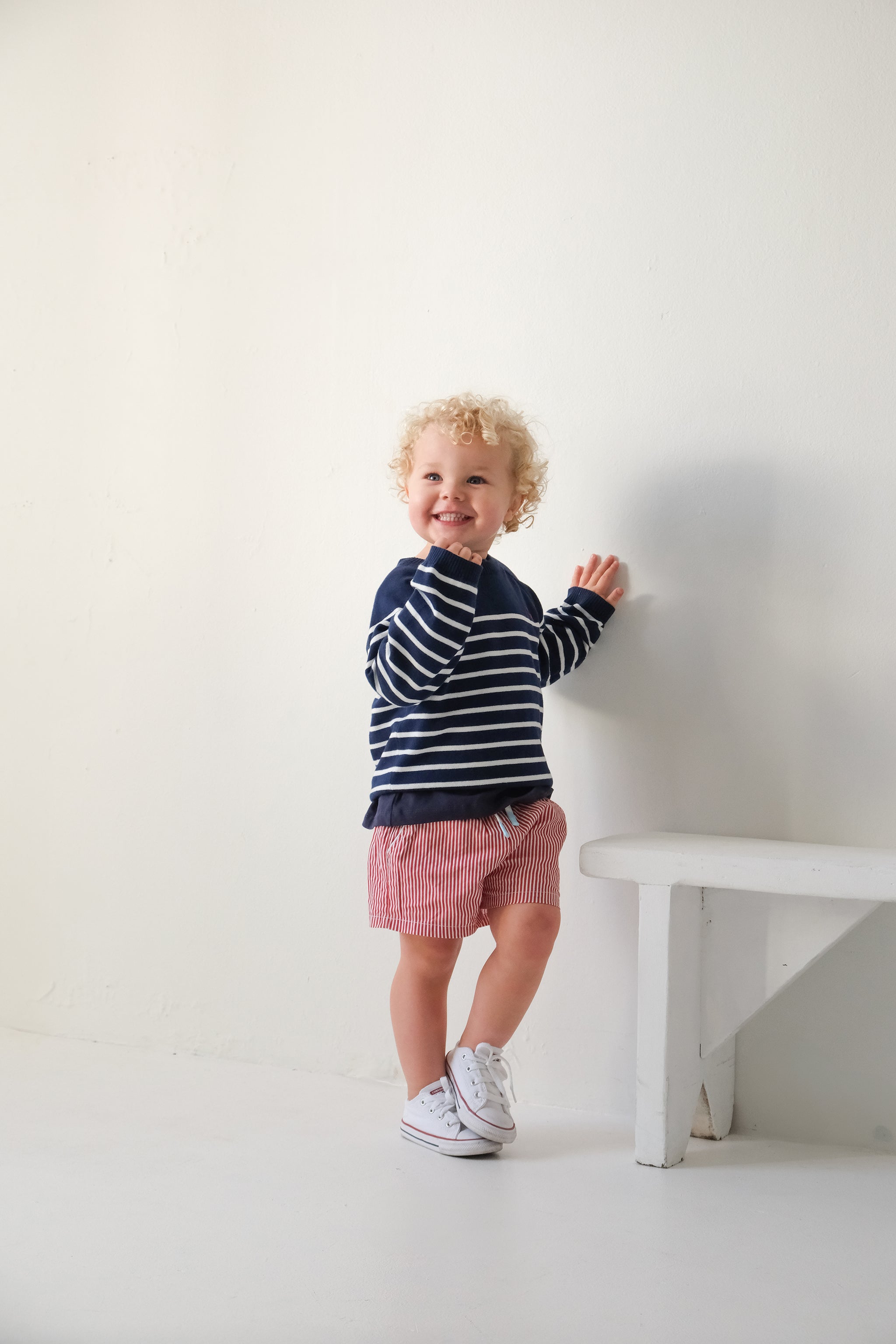 Little Navy Summer Knit Jumper
