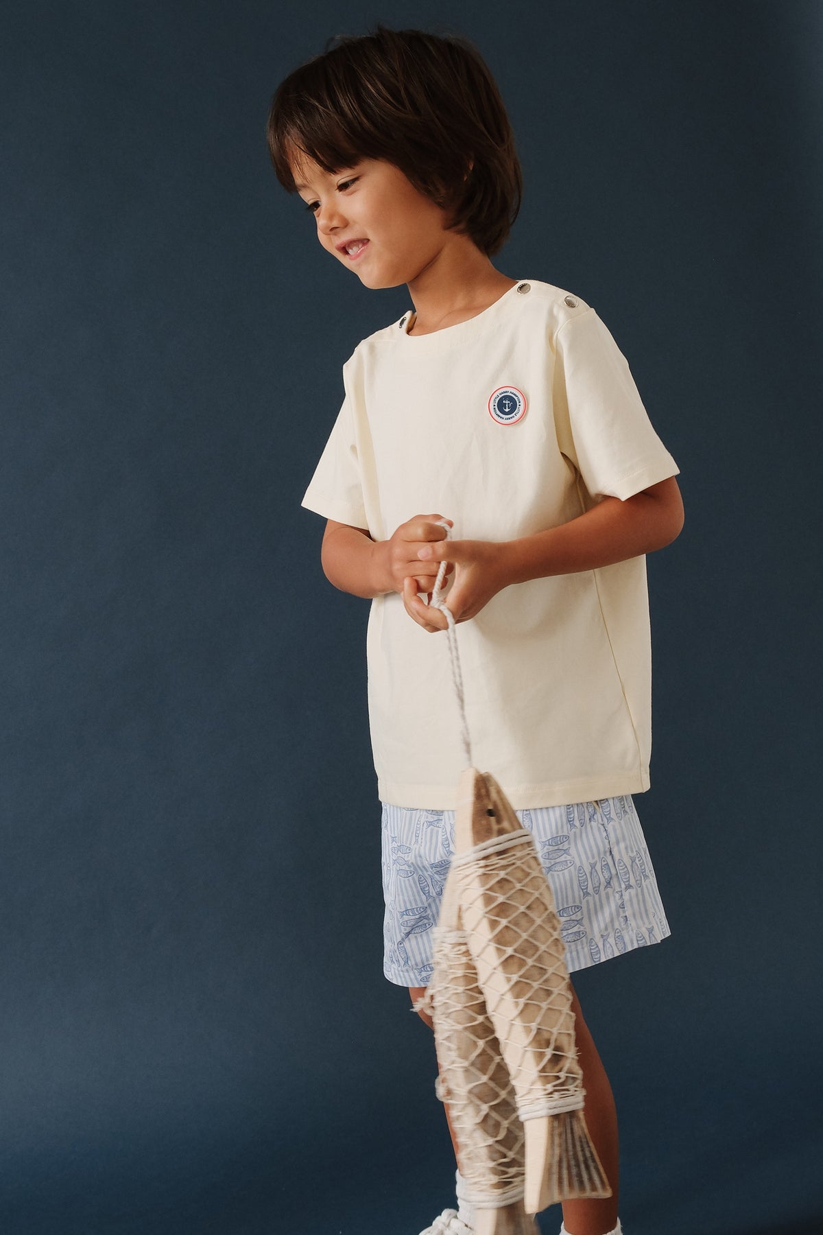 LITTLE YELLOW BOAT NECK S/S TEE