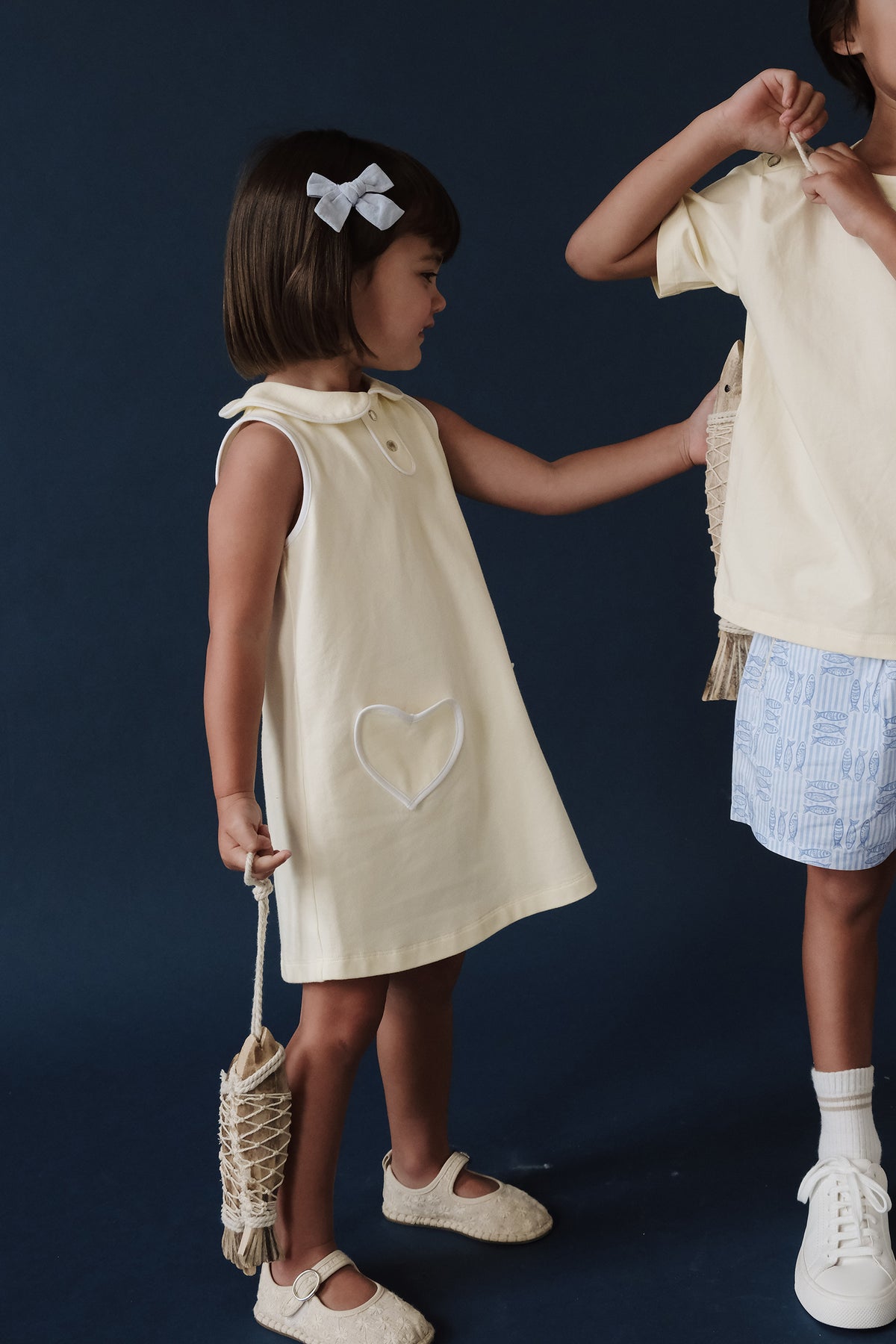 LITTLE YELLOW HEART SHIFT DRESS