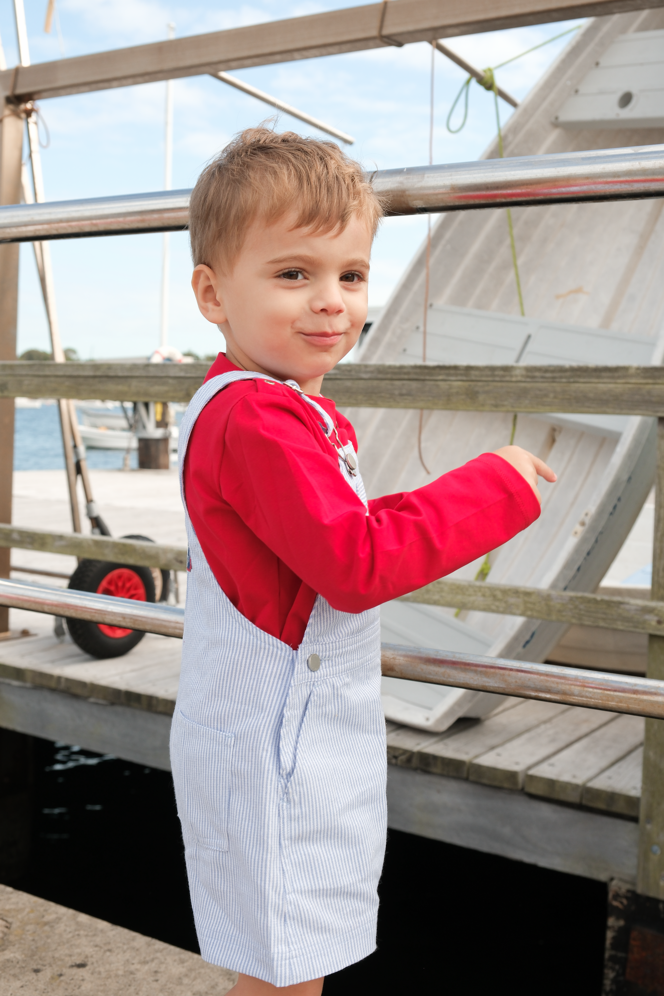 Little Blue Sailor Overalls