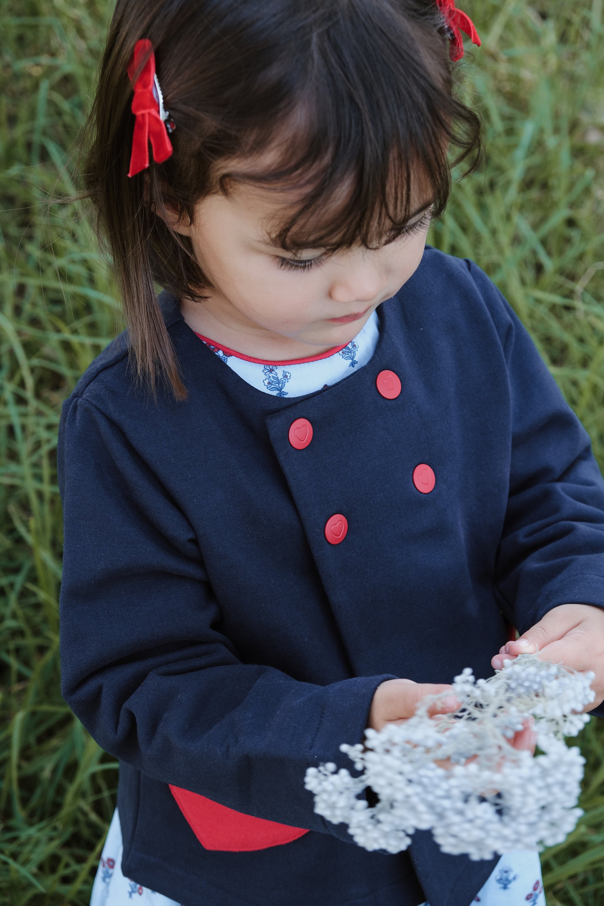 LITTLE NAVY FLEECE JACKET