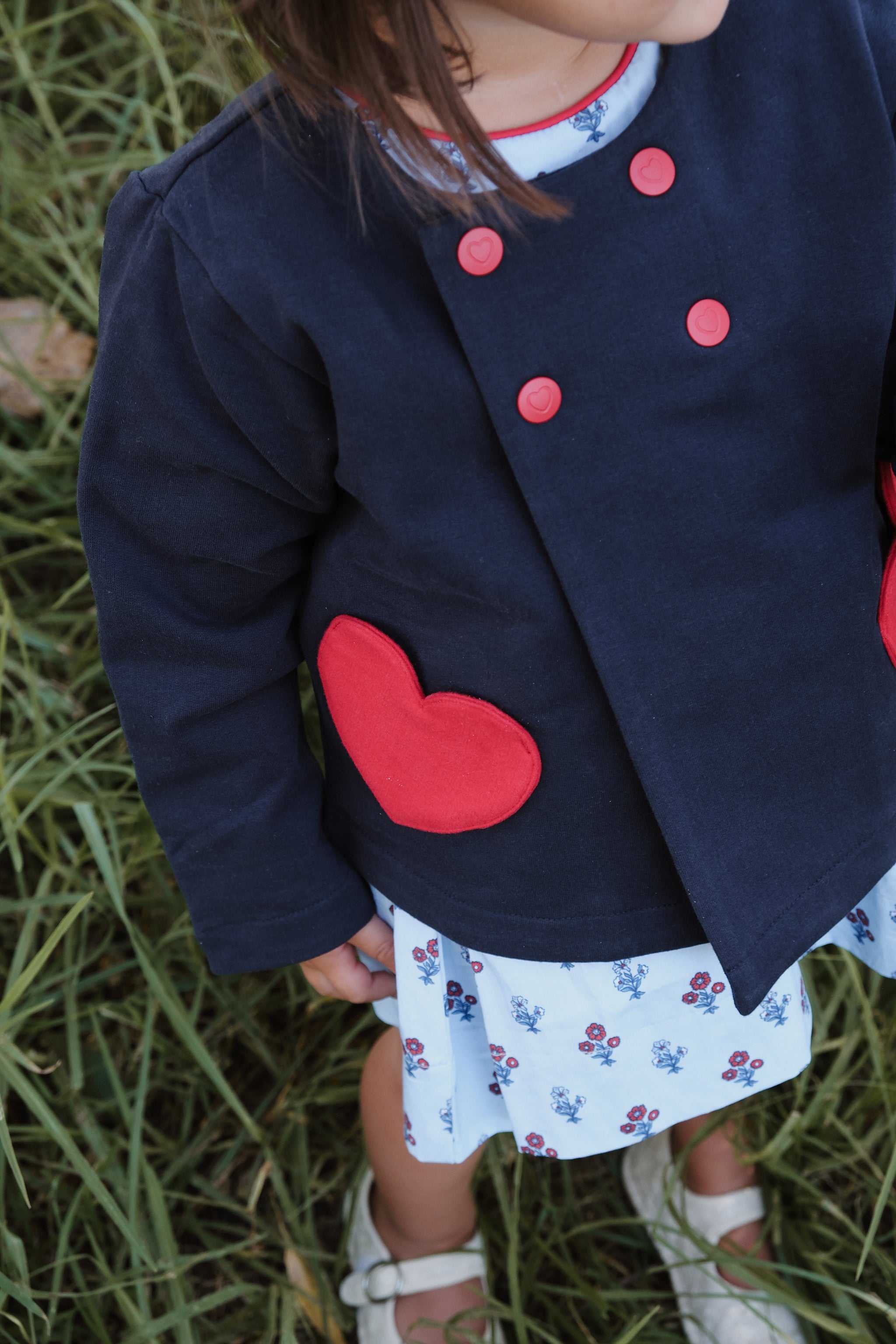 LITTLE NAVY FLEECE JACKET