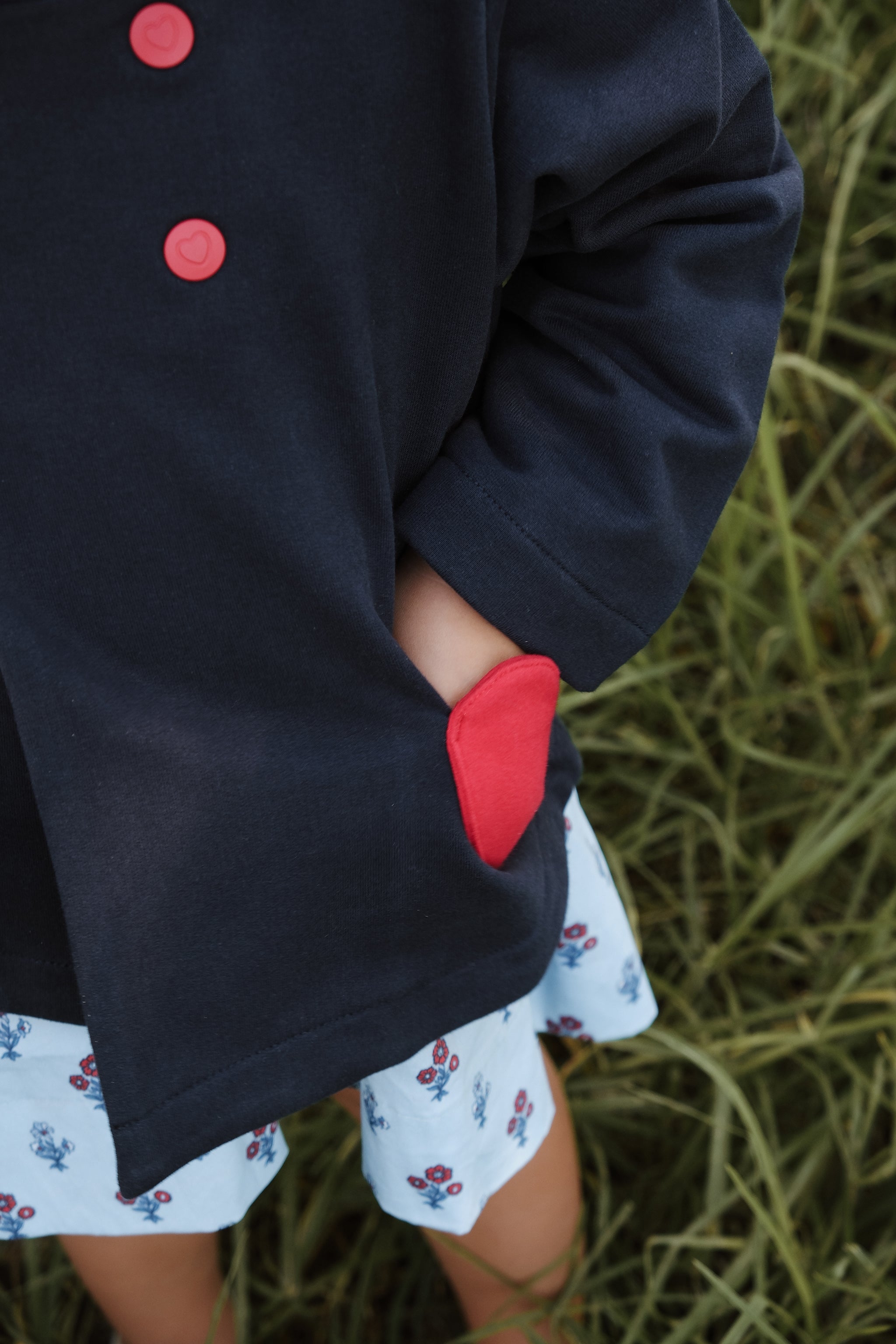 LITTLE NAVY FLEECE JACKET