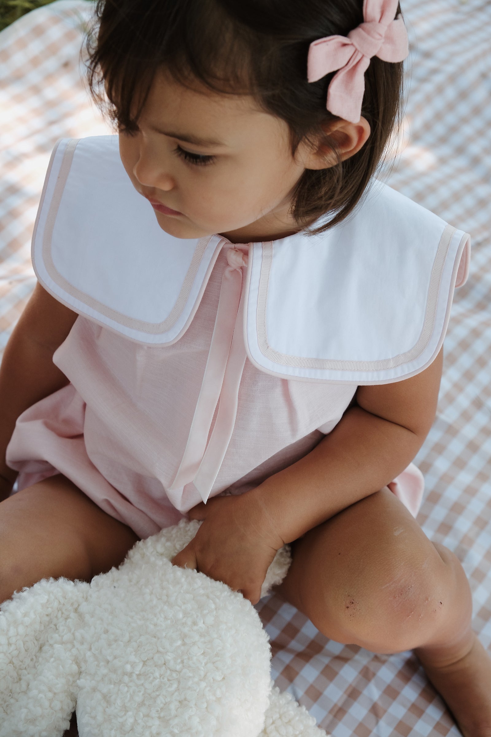 LITTLE PINK SAILOR ROMPER