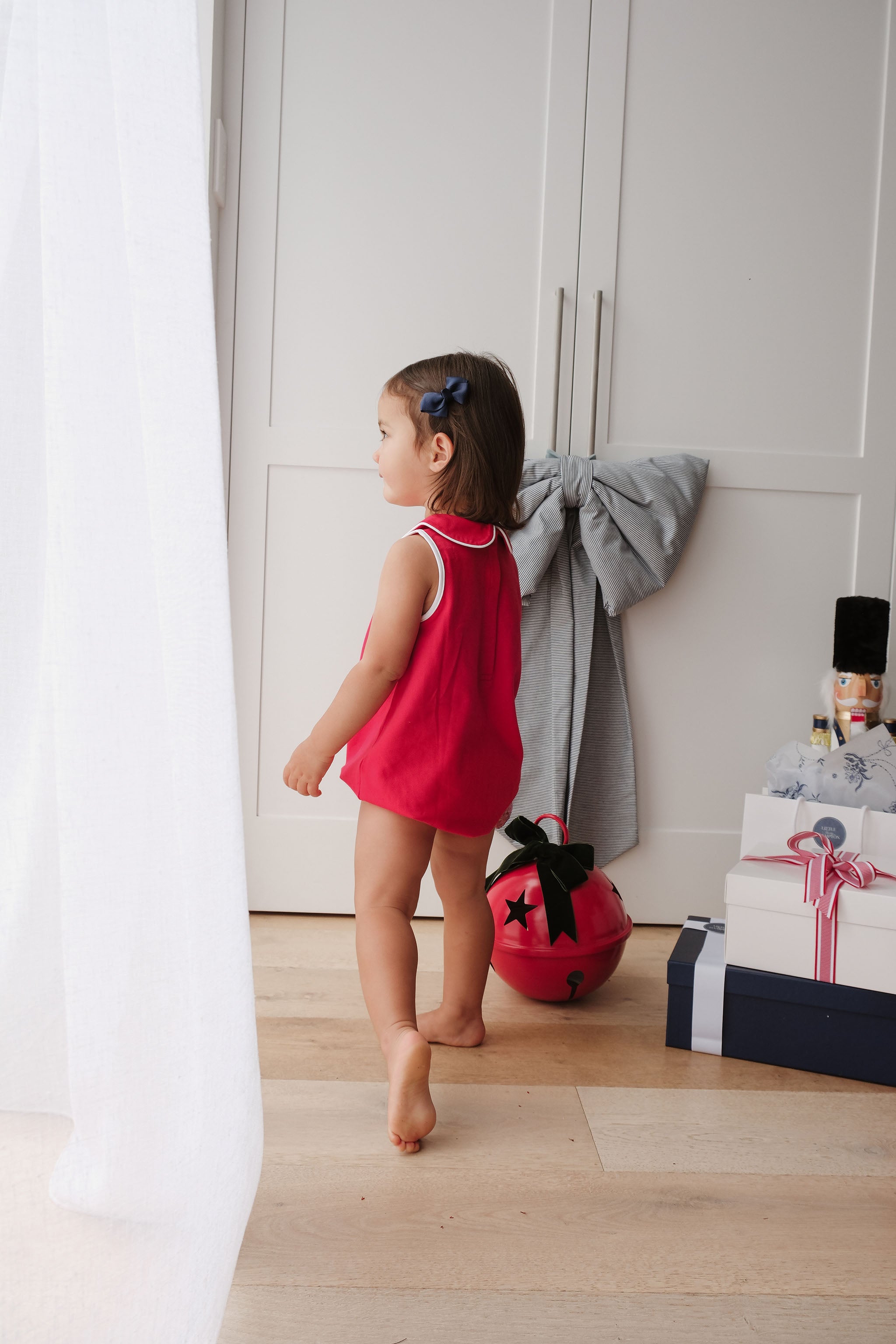 LITTLE RED BUBBLE ROMPER