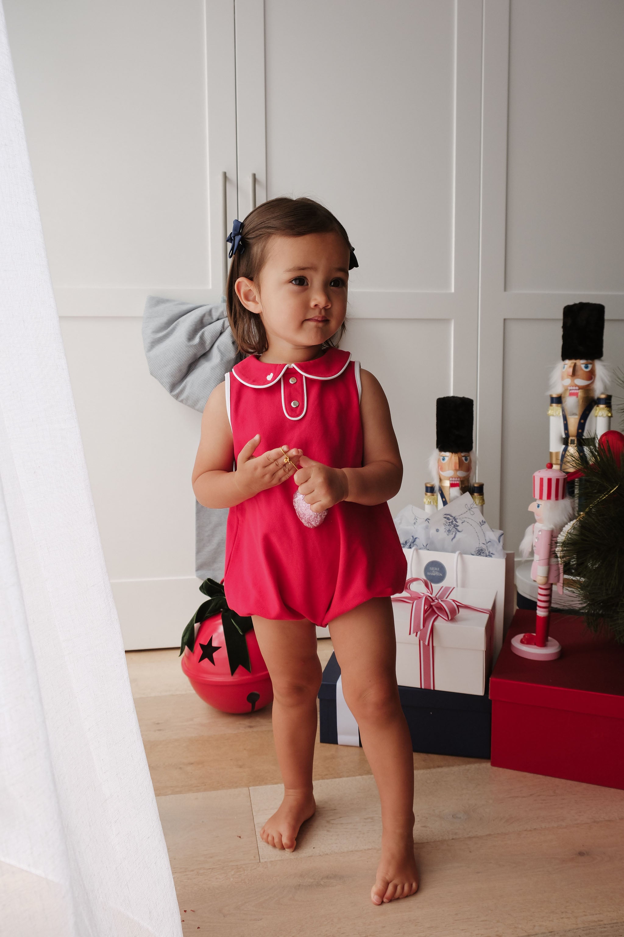 LITTLE RED BUBBLE ROMPER