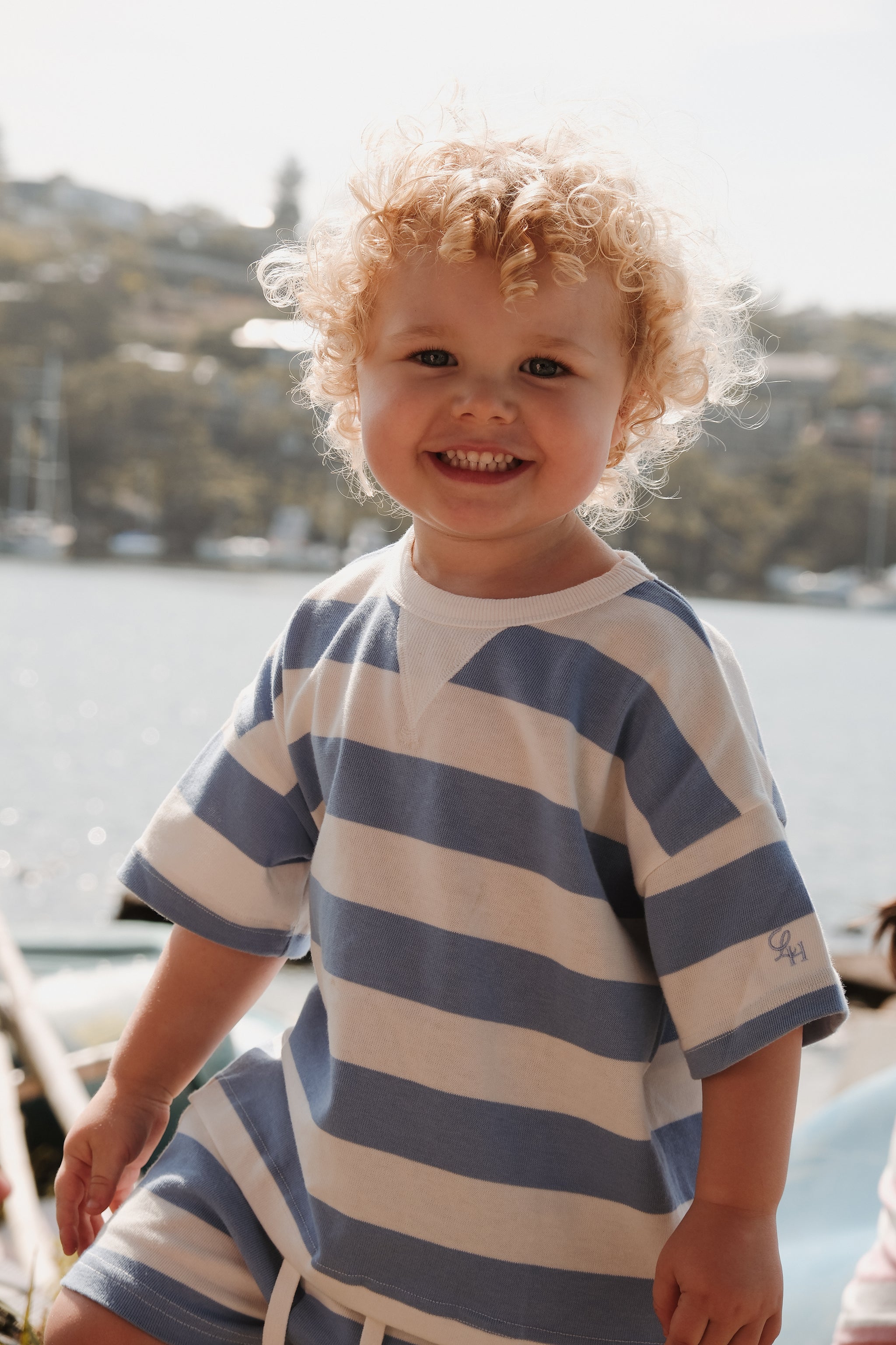LITTLE BLUE BOXY TEE