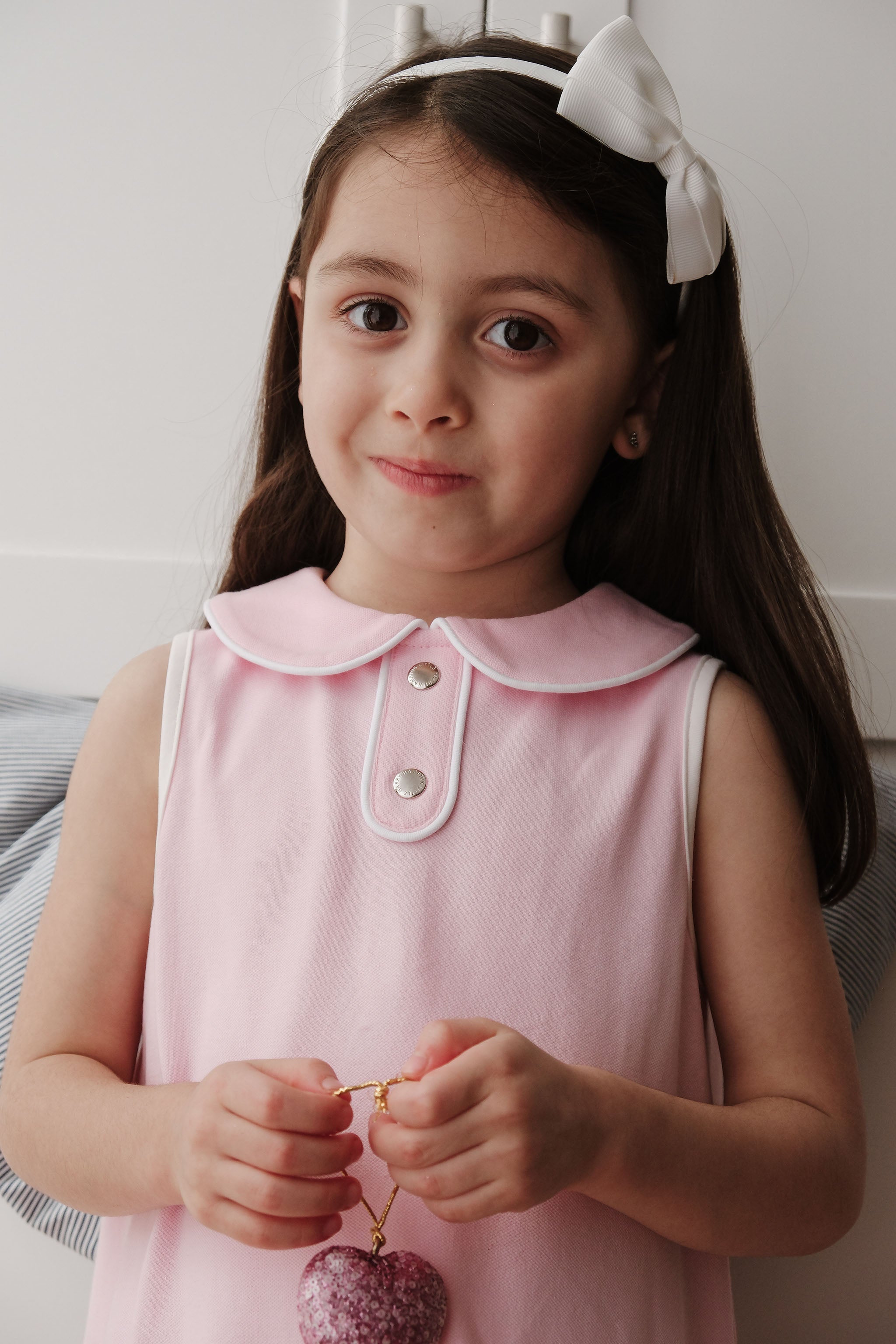 LITTLE PINK HEART SHIFT DRESS