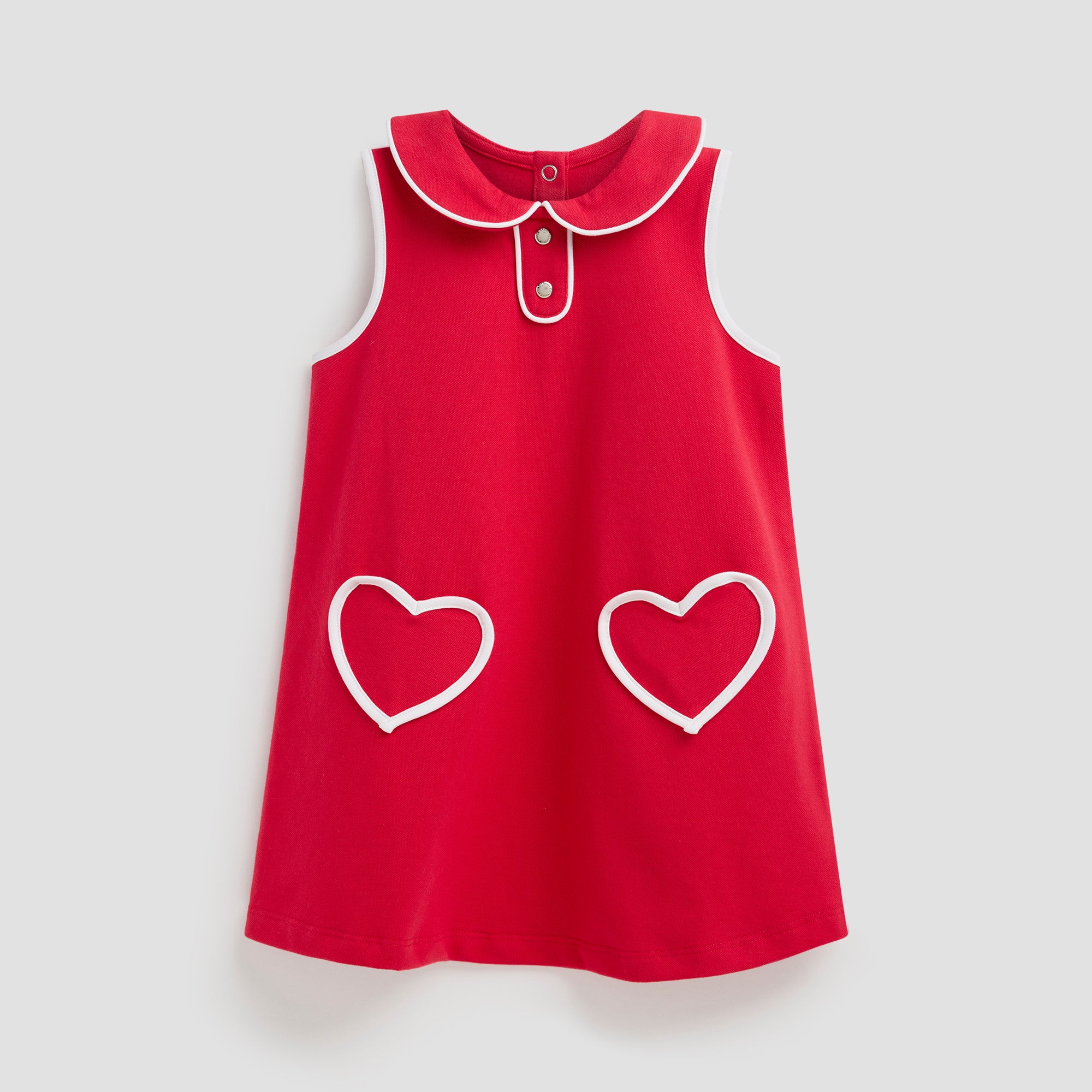 LITTLE RED HEART SHIFT DRESS
