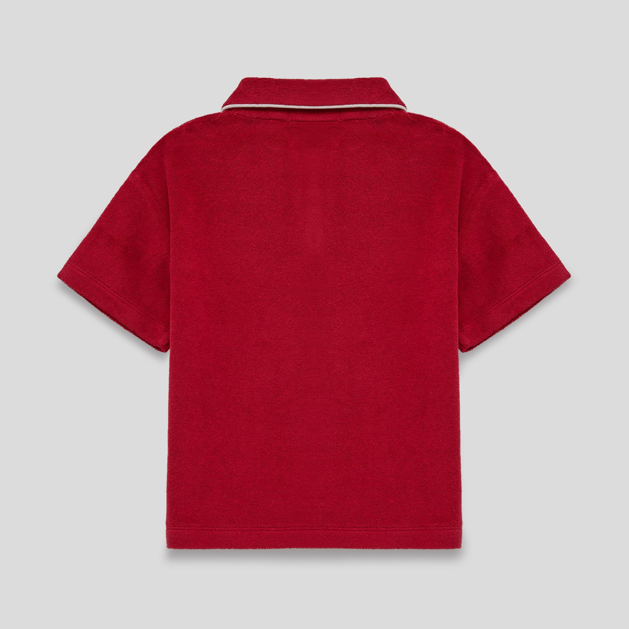 Little Red French Terry Polo