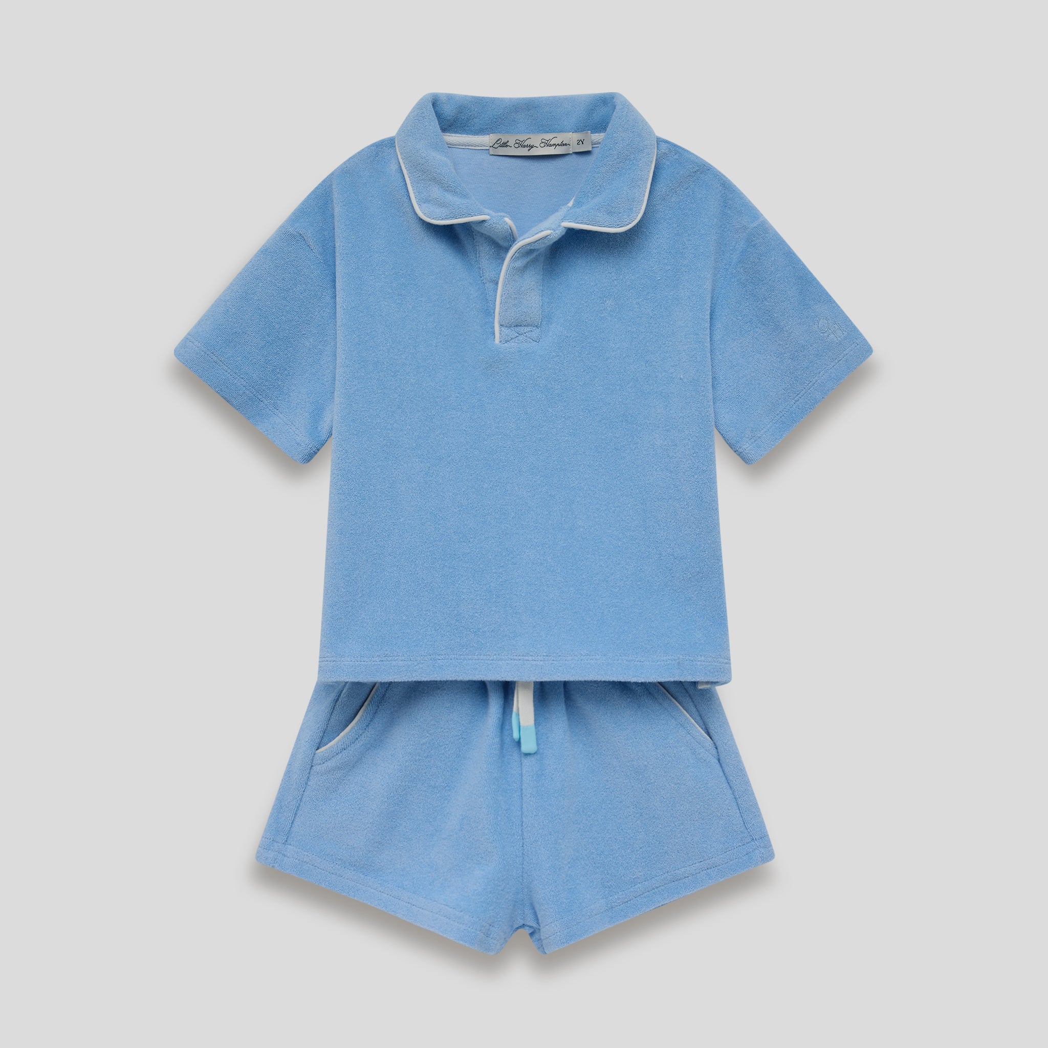 Little Blue French Terry Polo