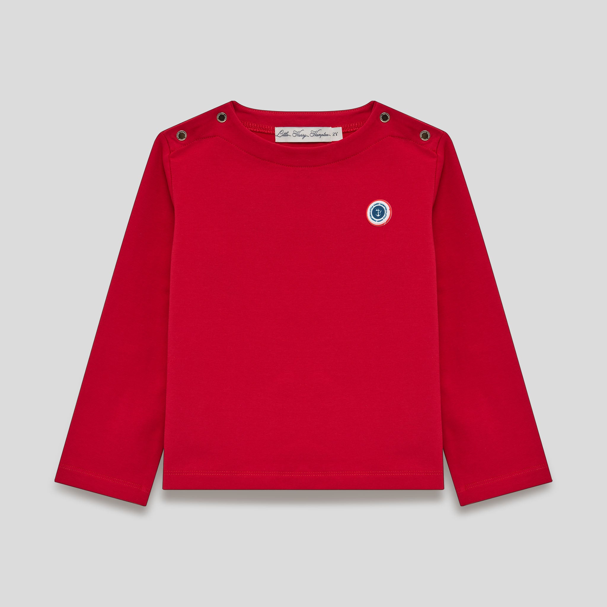 Little Red Boat Neck L/S Tee