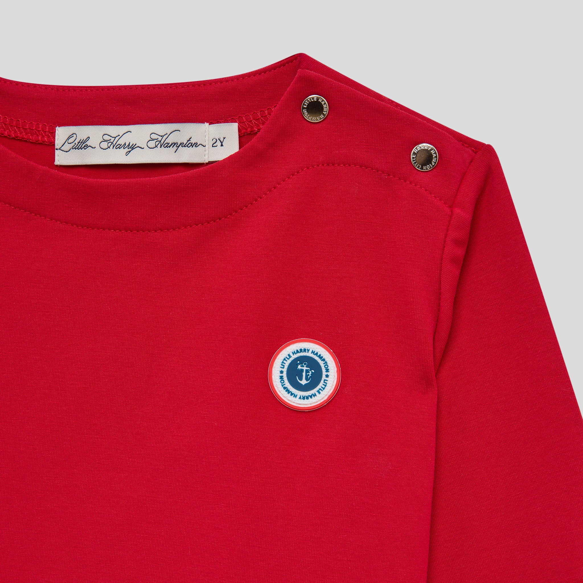 Little Red Boat Neck L/S Tee