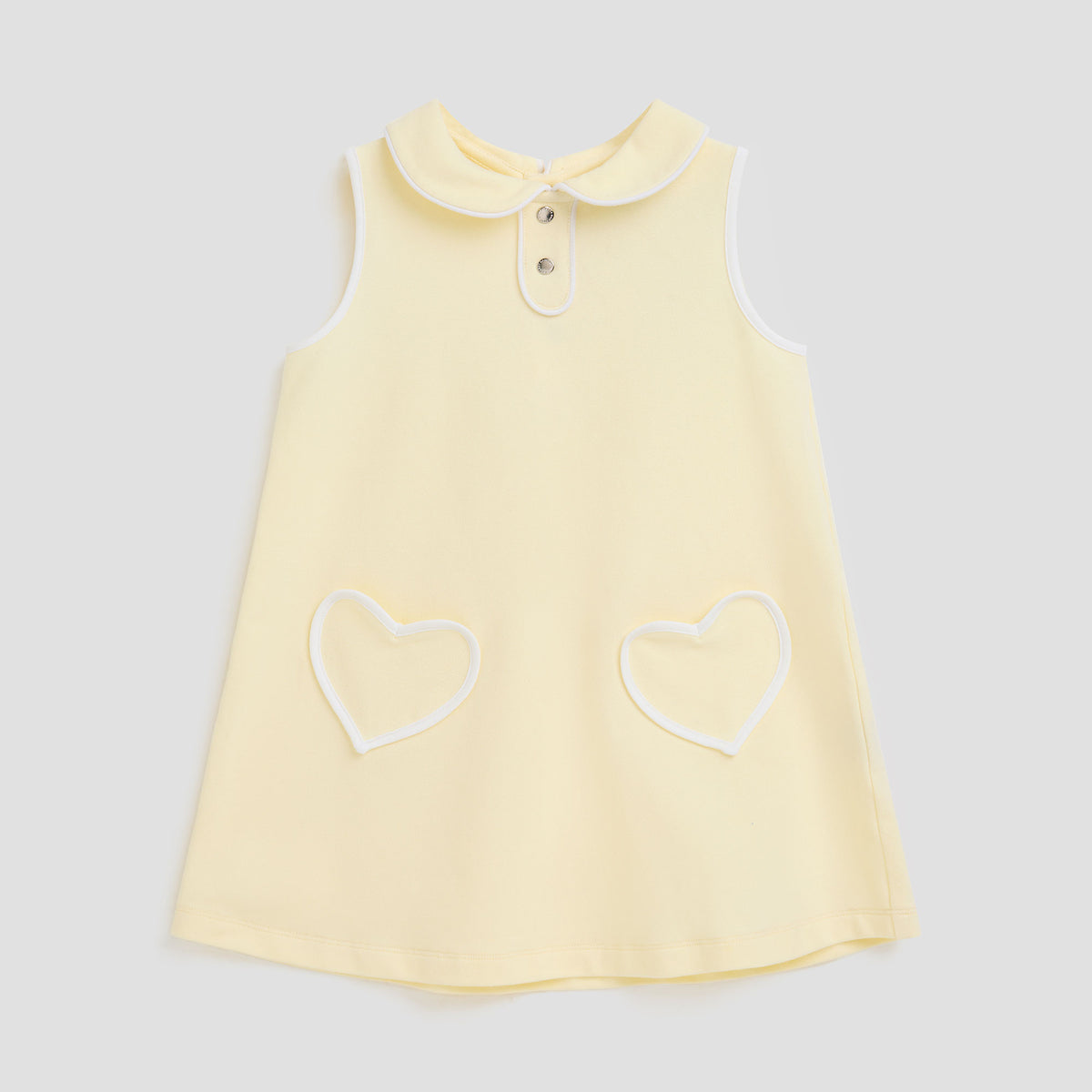 LITTLE YELLOW HEART SHIFT DRESS