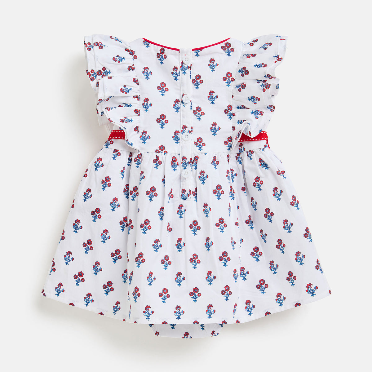 LITTLE WHITE FRILL ROMPER DRESS
