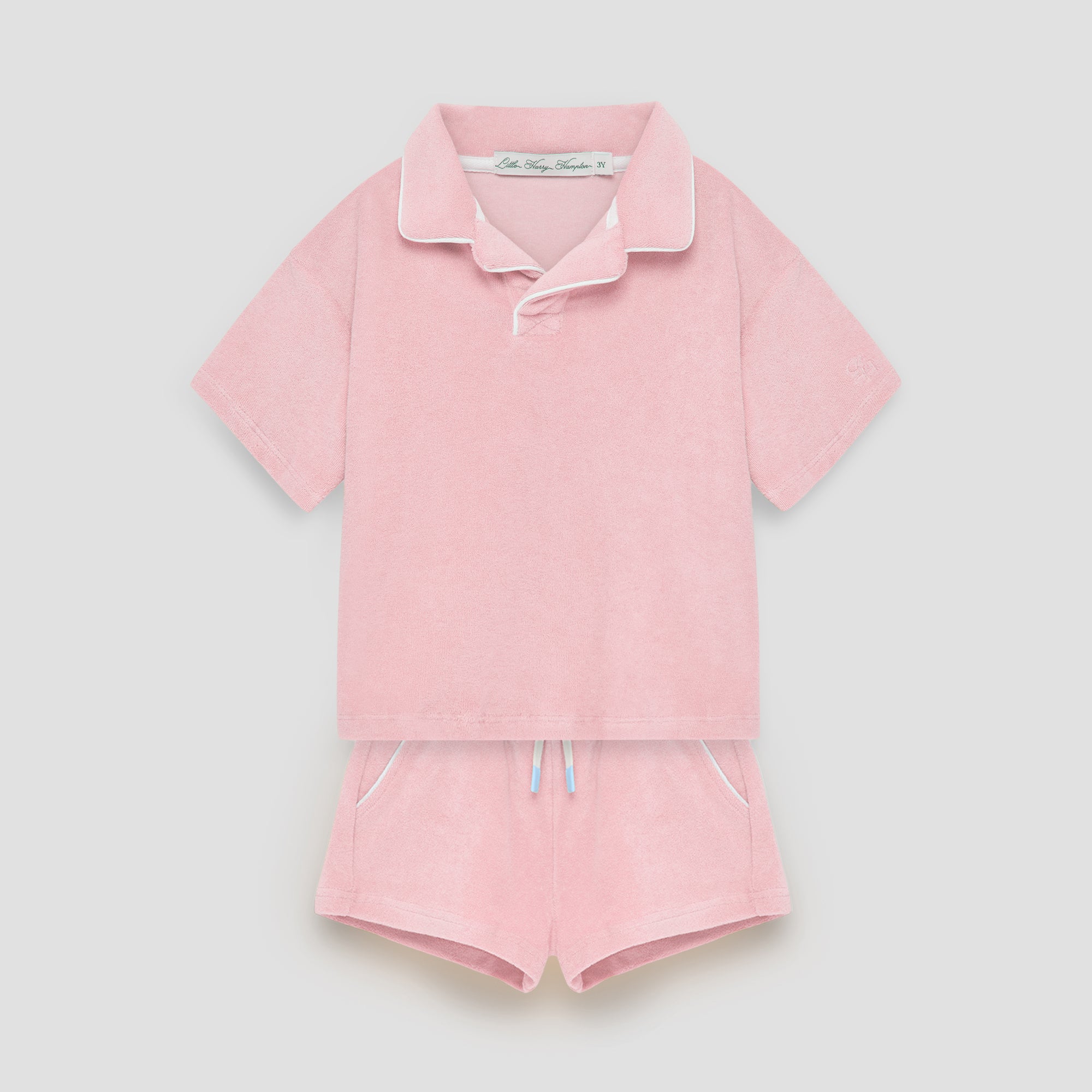 Little Pink French Terry Polo
