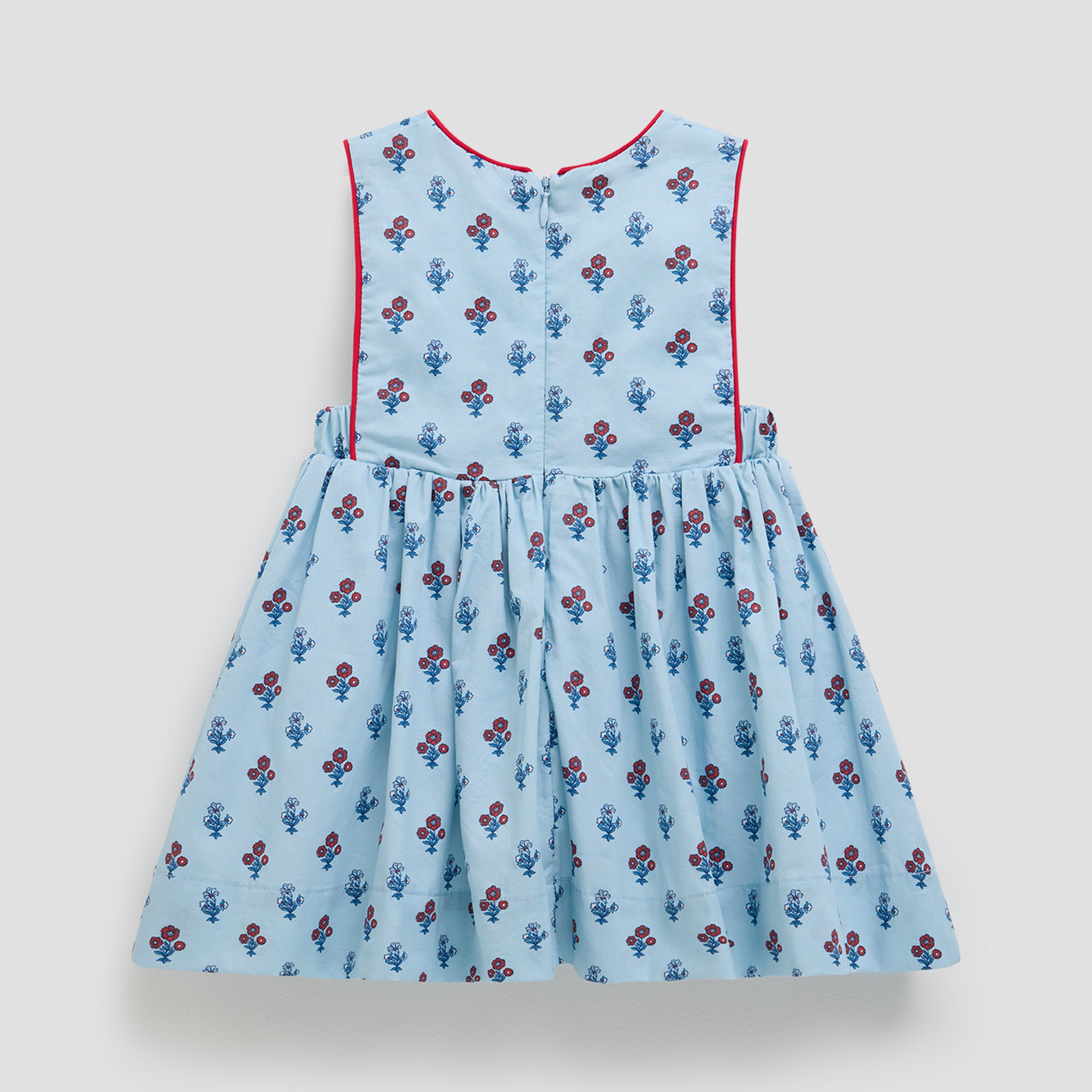 LITTLE BLUE PINAFORE DRESS