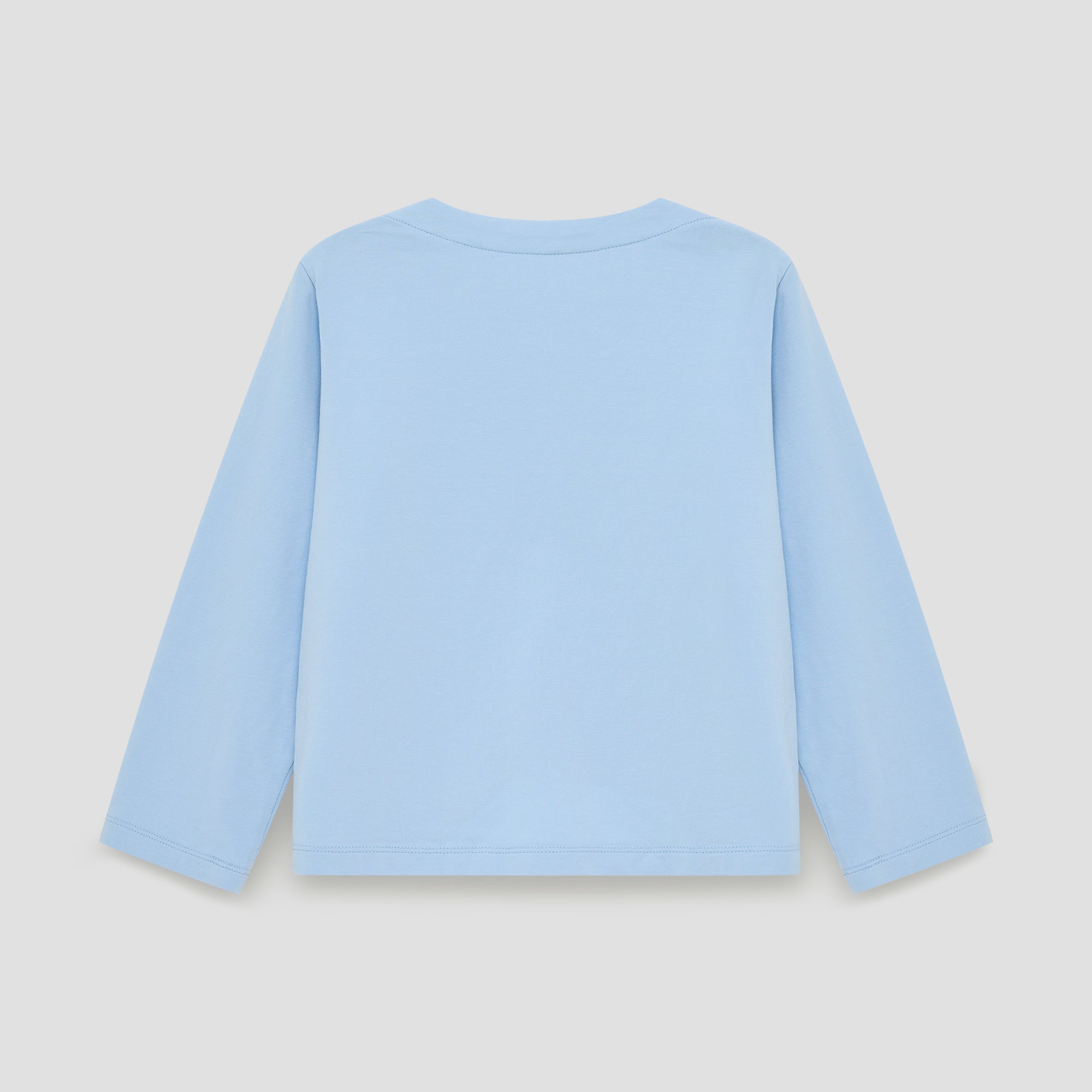 Little Blue Boat Neck L/S Tee