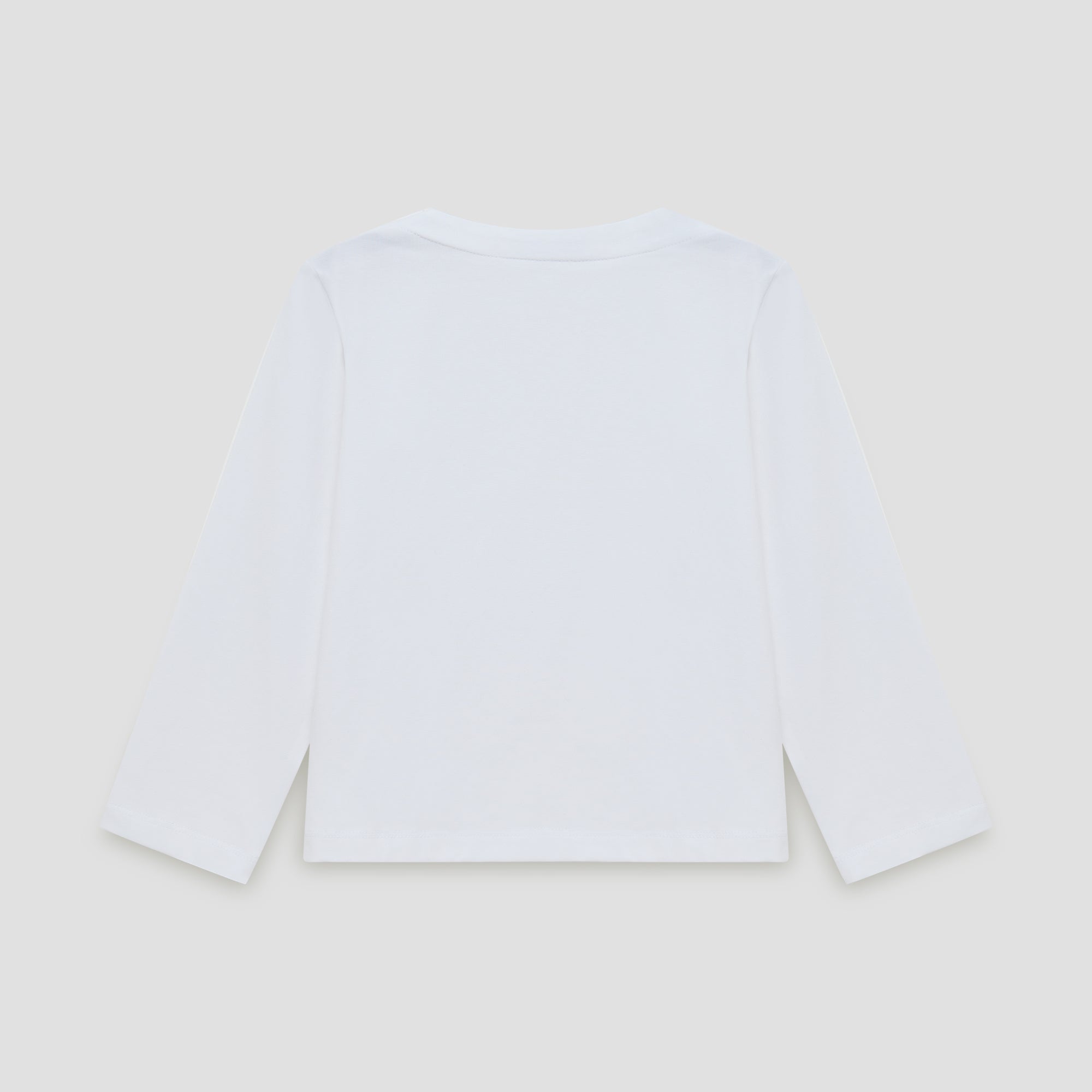 Little White Boat Neck L/S Tee
