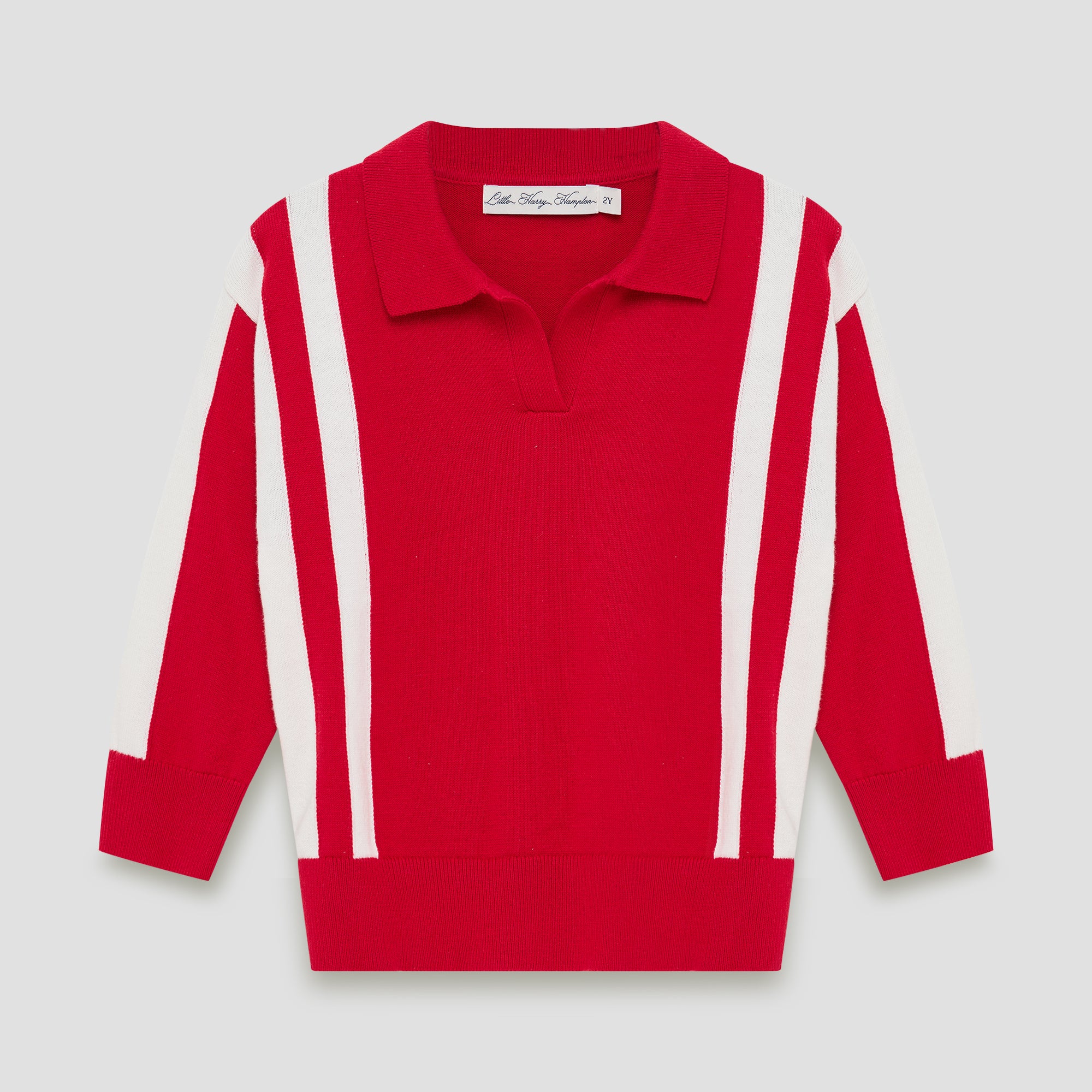Little Red Knitted Polo