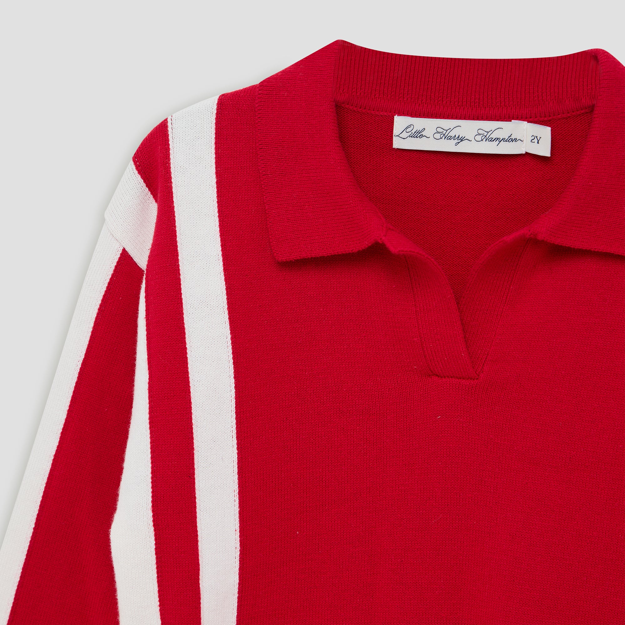 Little Red Knitted Polo