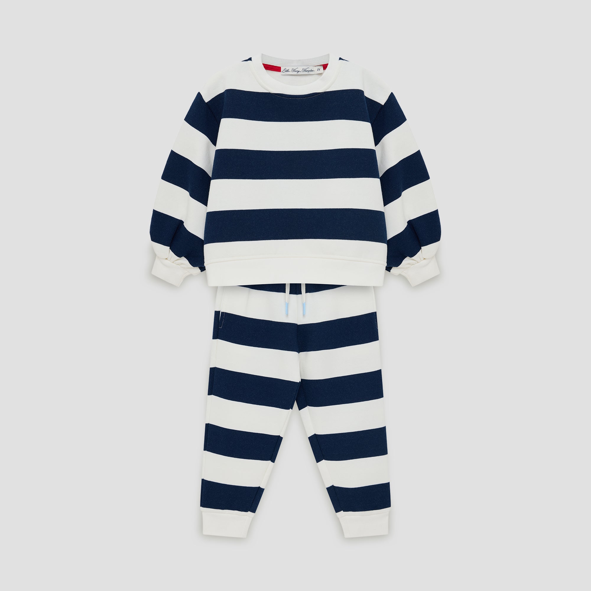Little Navy Stripe Sweat Pant