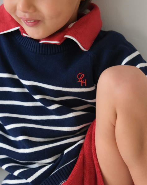 Little Navy Summer Knit Jumper
