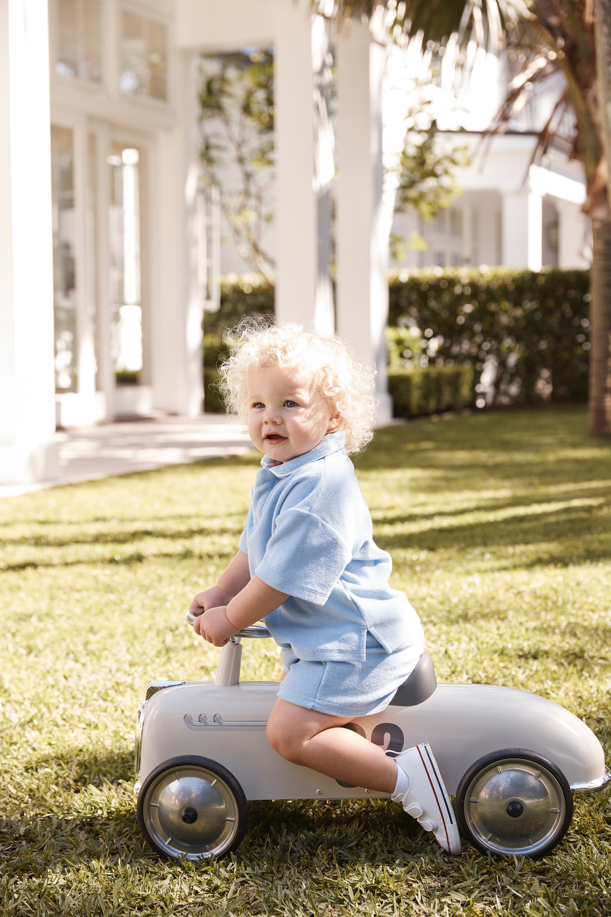 Little Blue French Terry Short