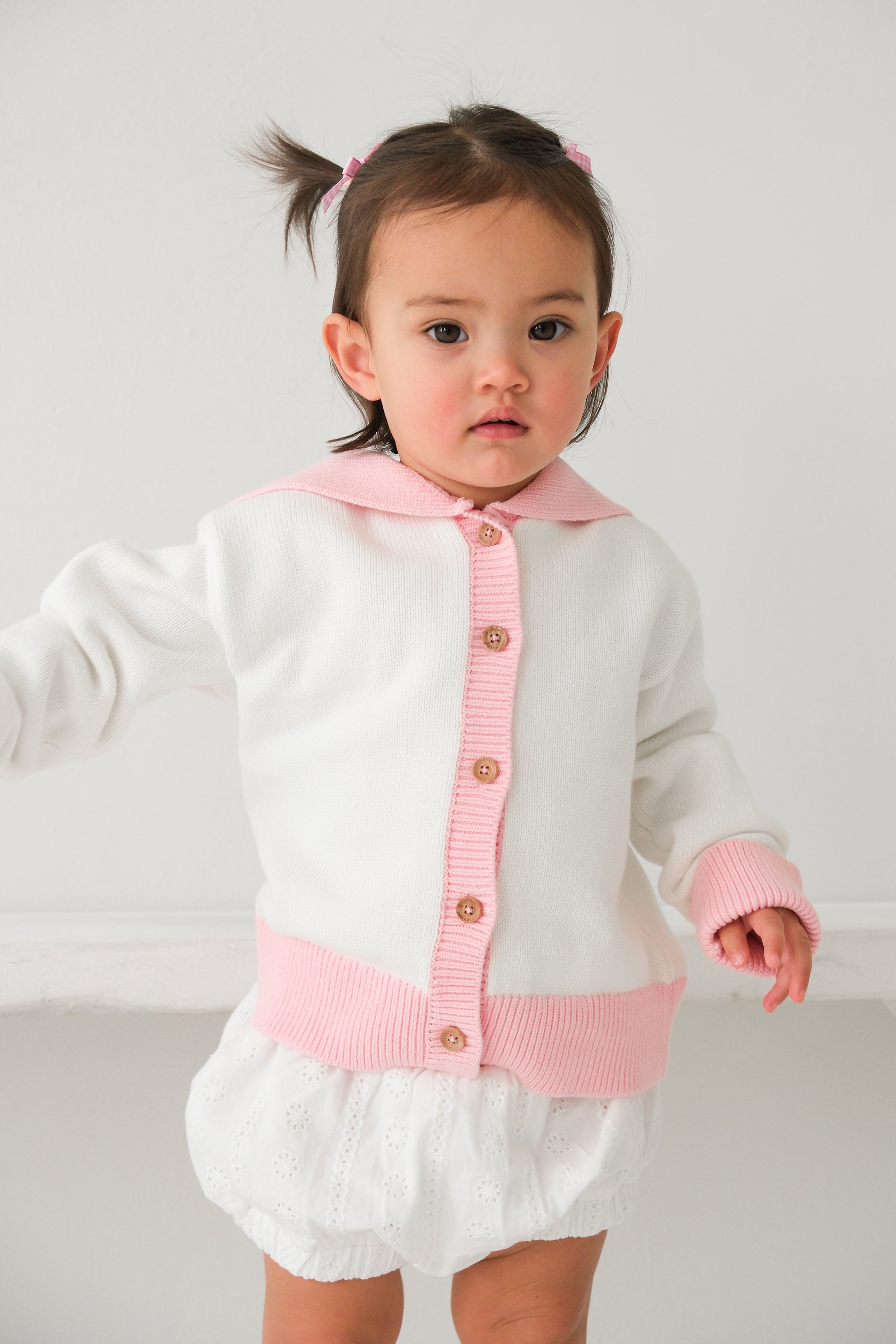 Little Pink Sailor Cardigan