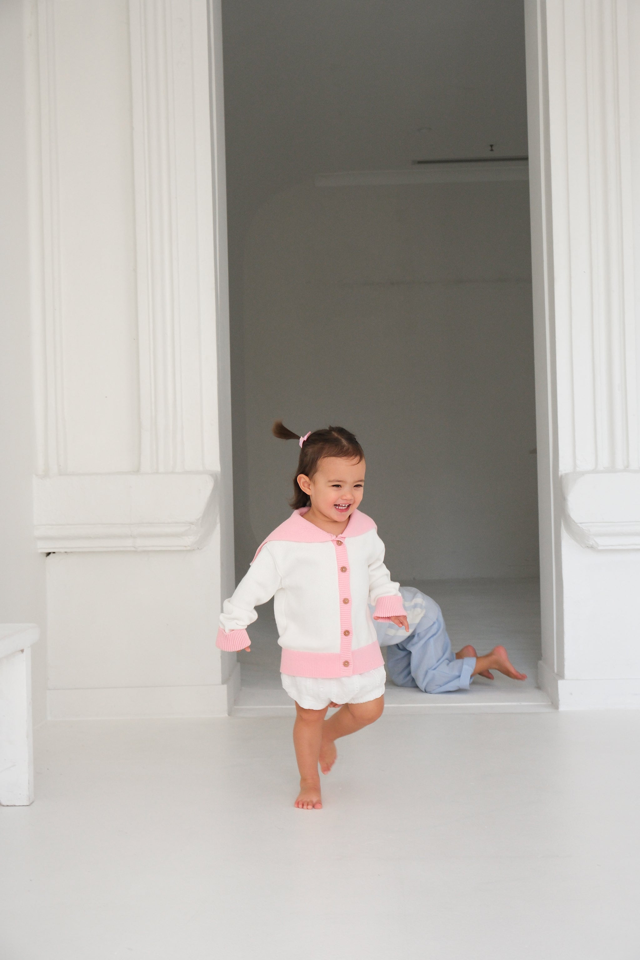Little Pink Sailor Cardigan