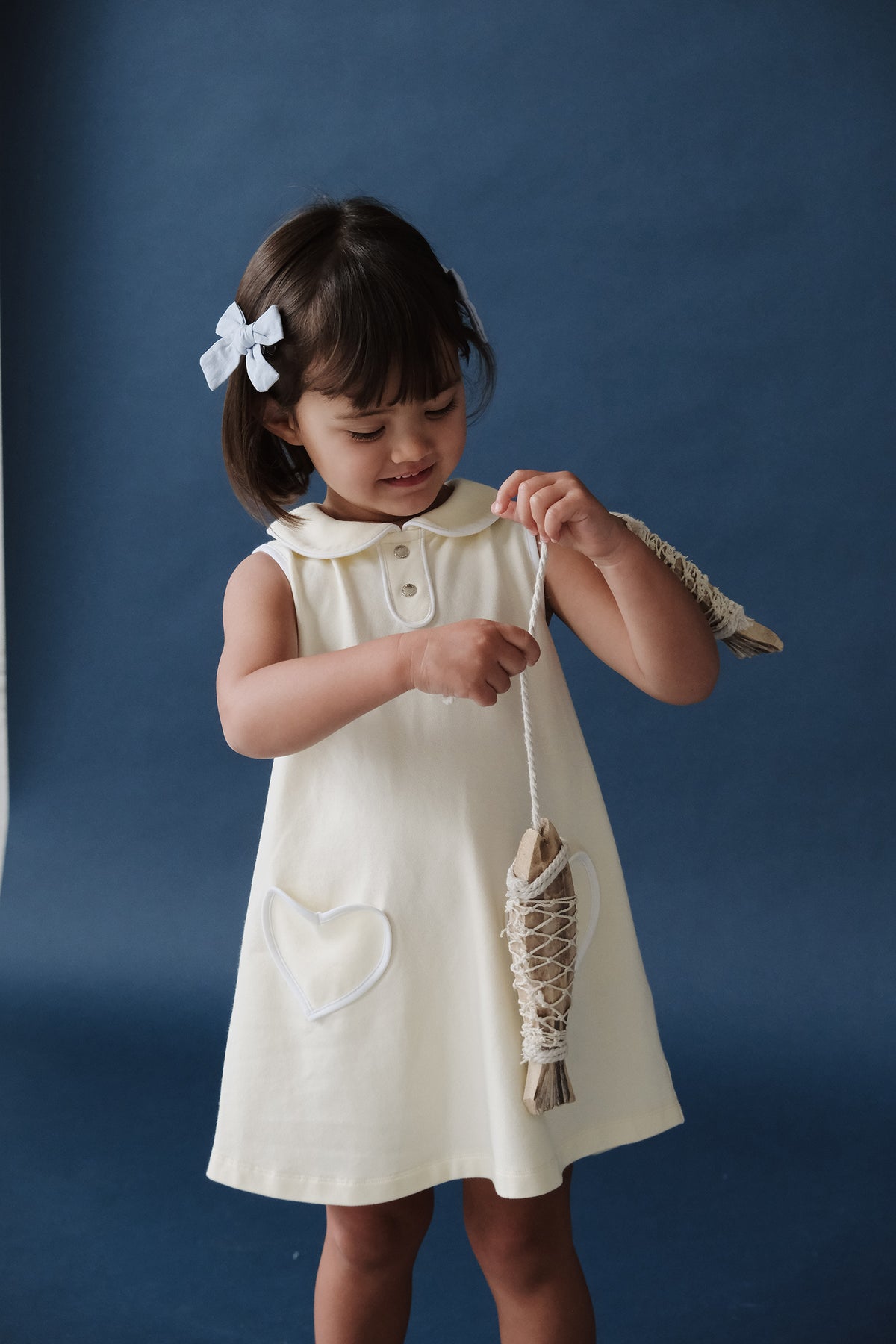 LITTLE YELLOW HEART SHIFT DRESS