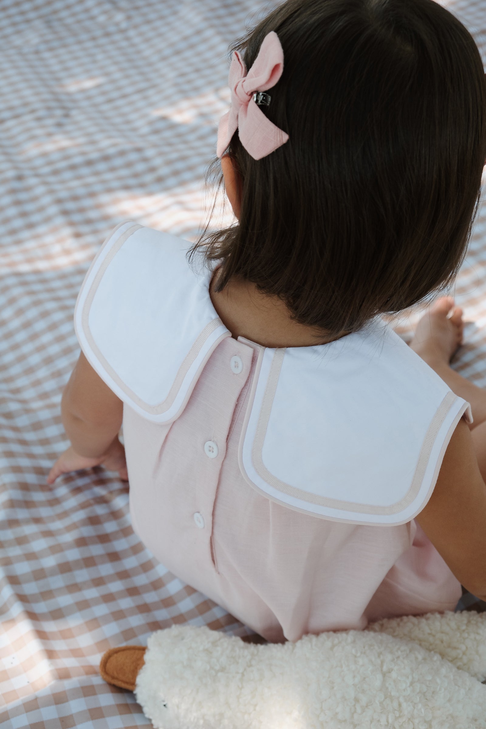 LITTLE PINK SAILOR ROMPER