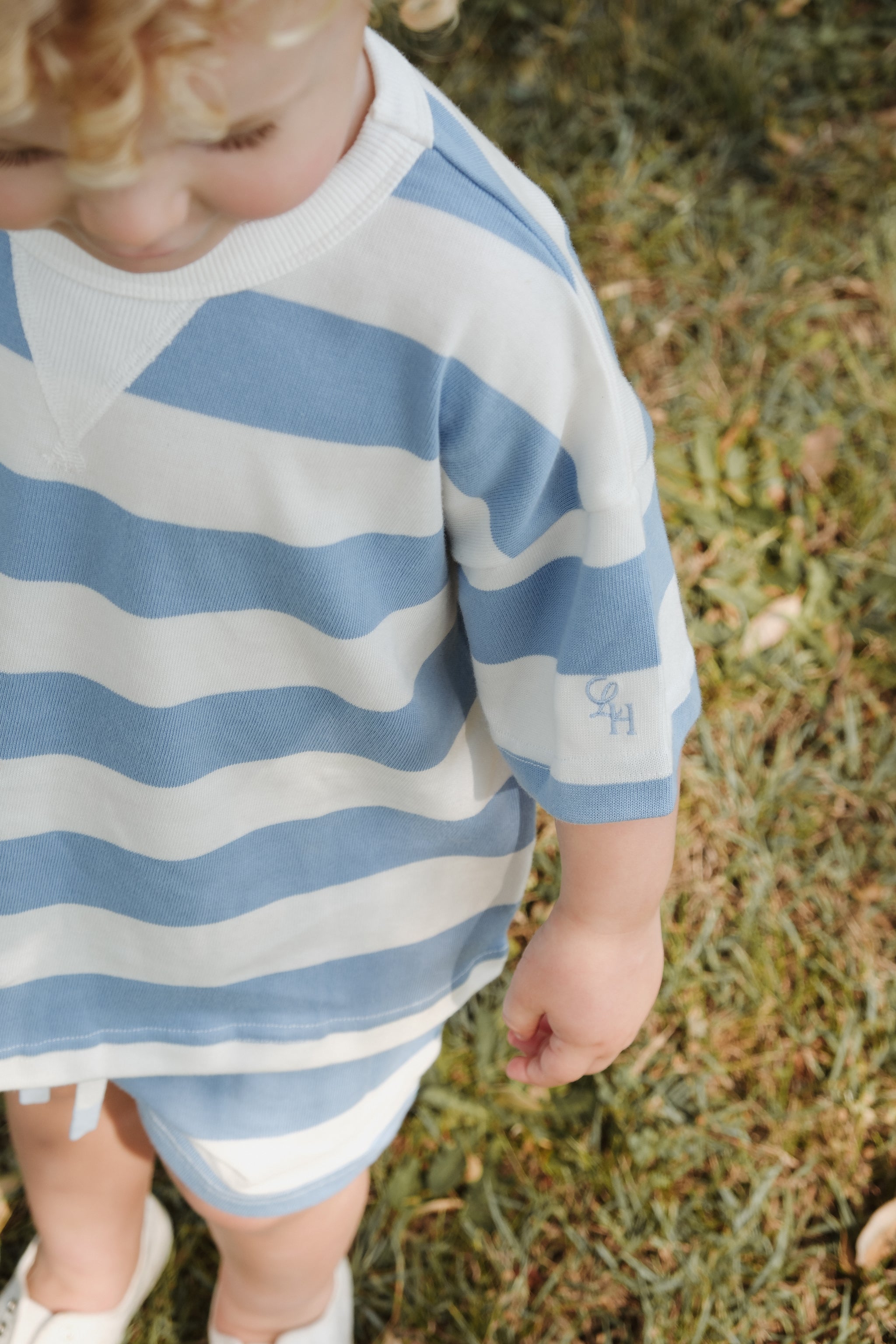 LITTLE BLUE BOXY TEE