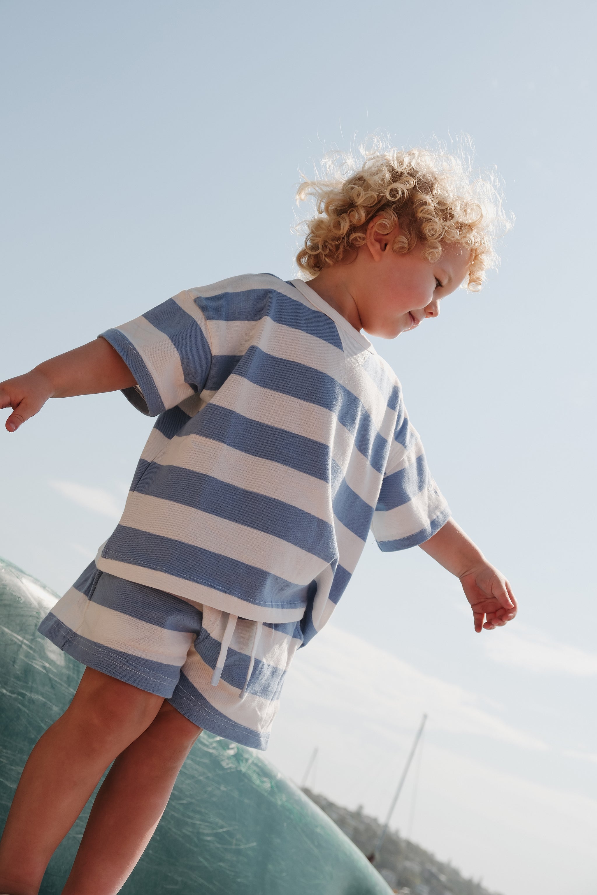 LITTLE BLUE BOXY TEE