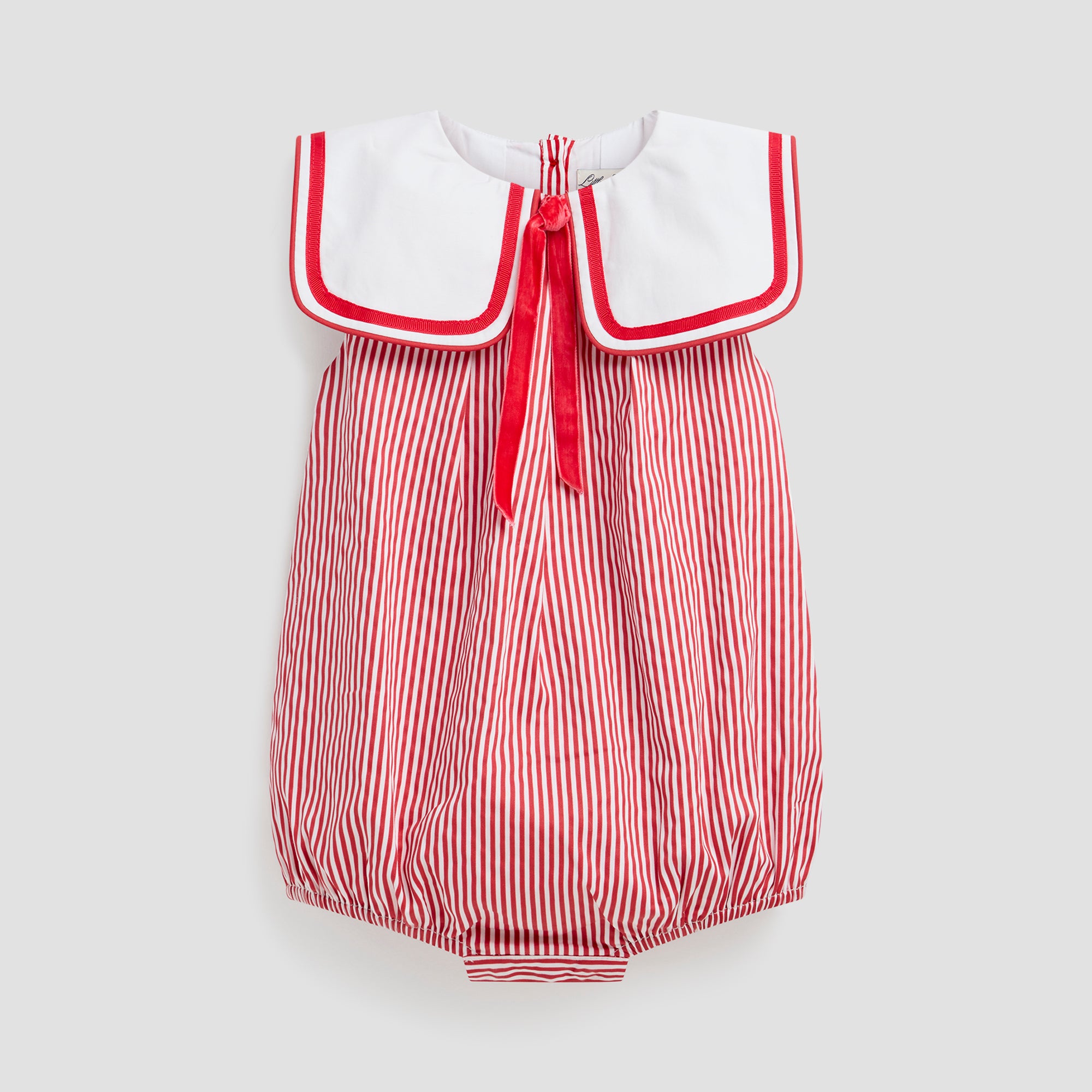 LITTLE STRIPE SAILOR ROMPER