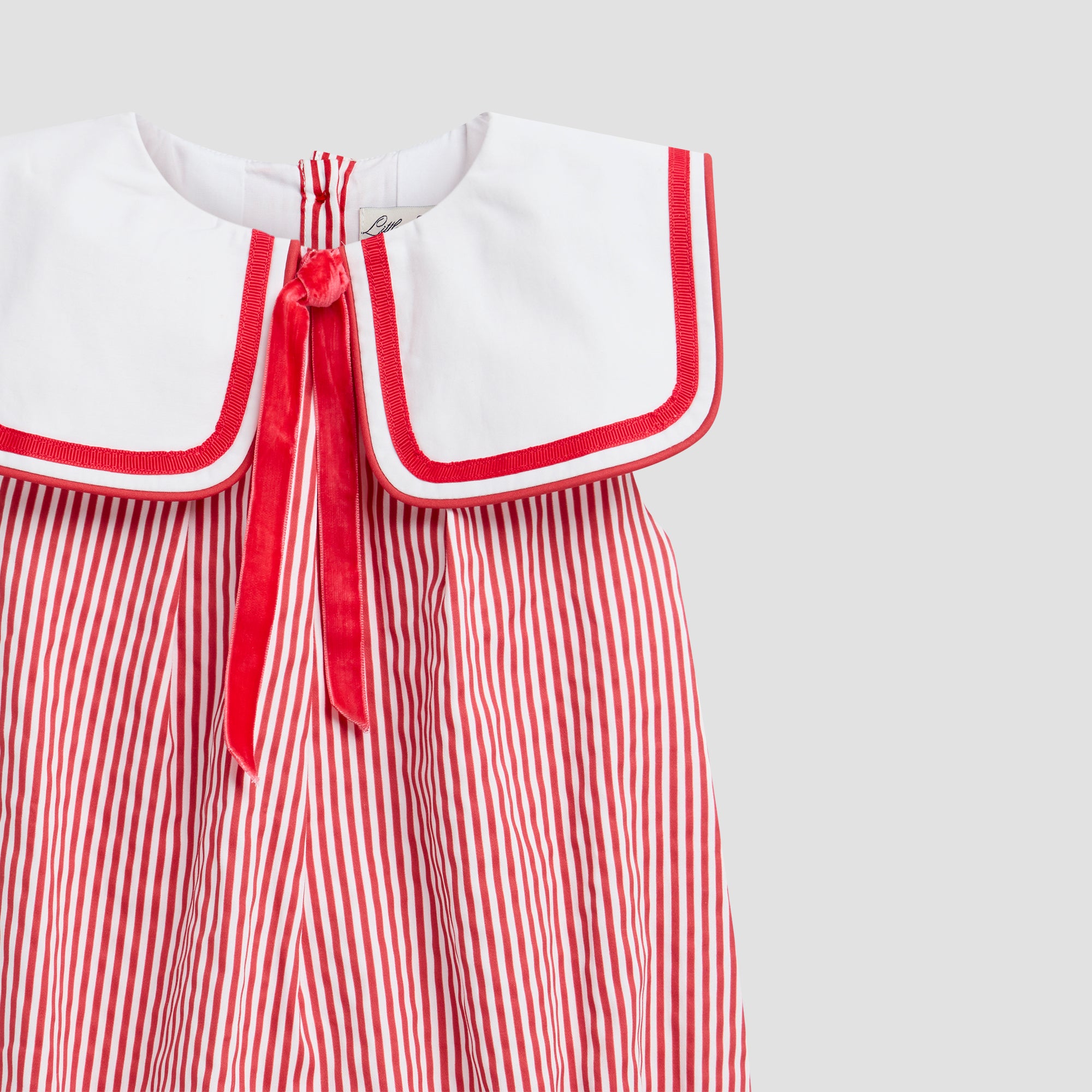 LITTLE STRIPE SAILOR ROMPER