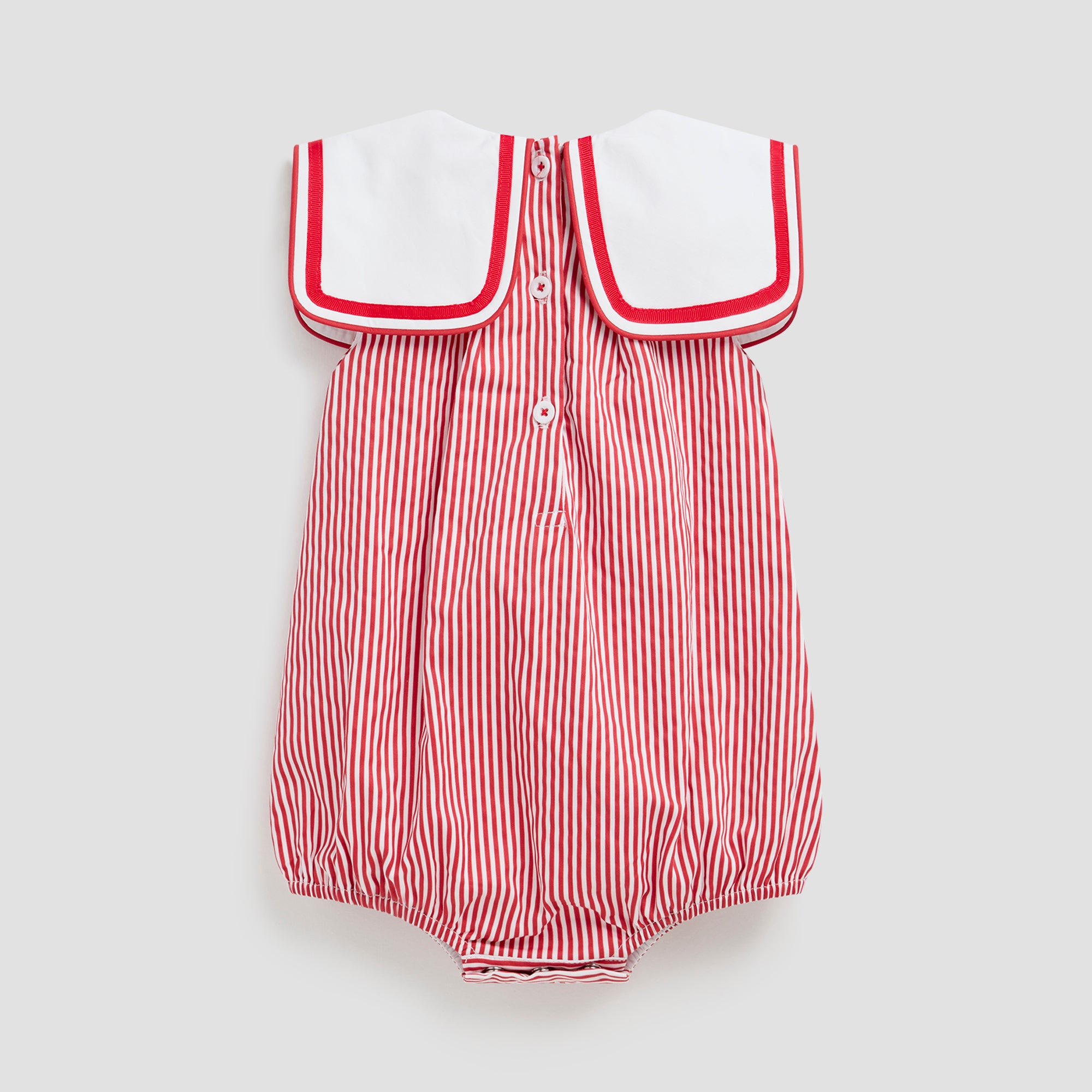 LITTLE STRIPE SAILOR ROMPER
