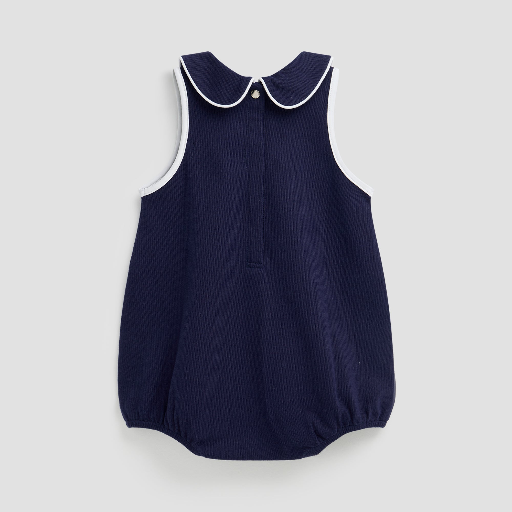 LITTLE NAVY BUBBLE ROMPER