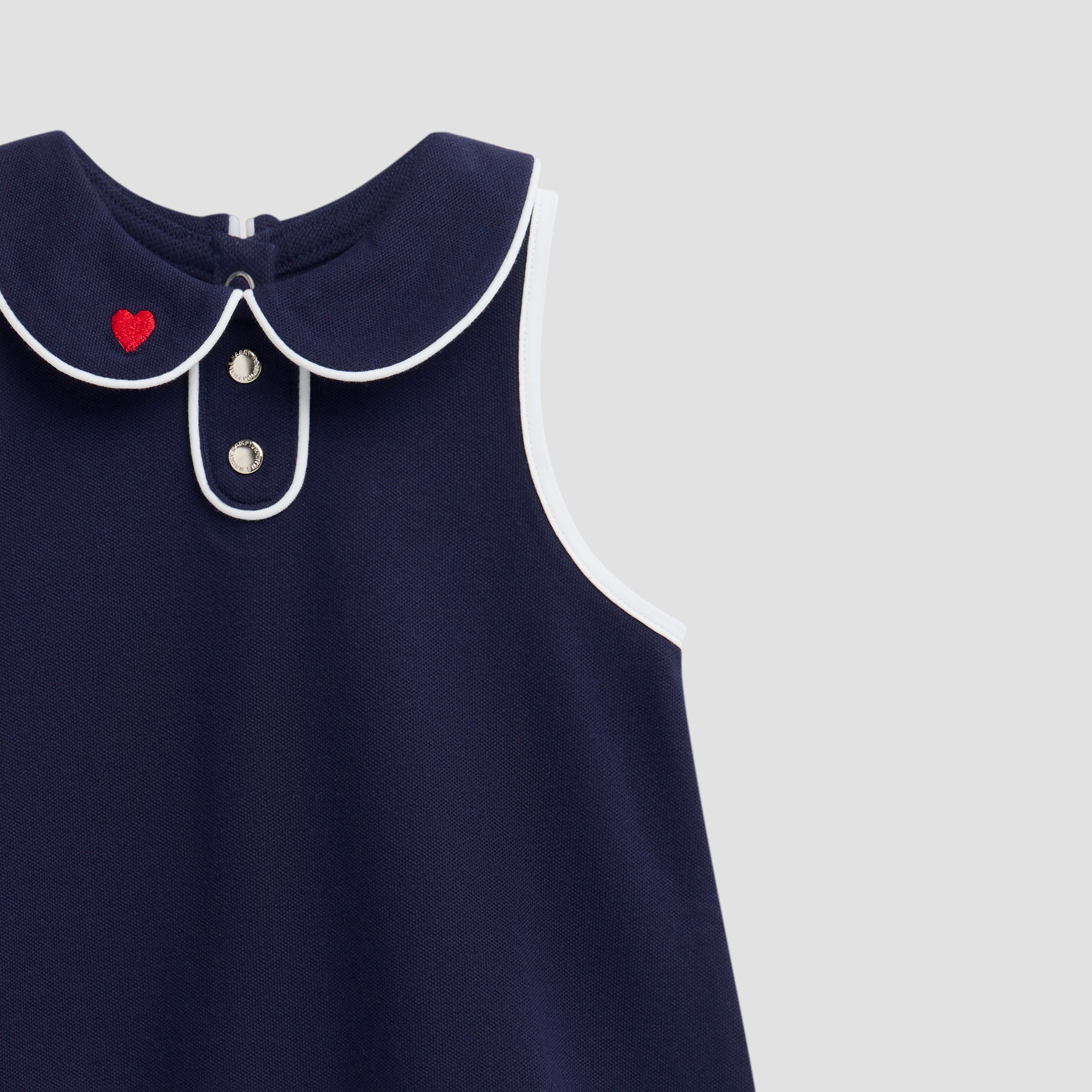 LITTLE NAVY BUBBLE ROMPER