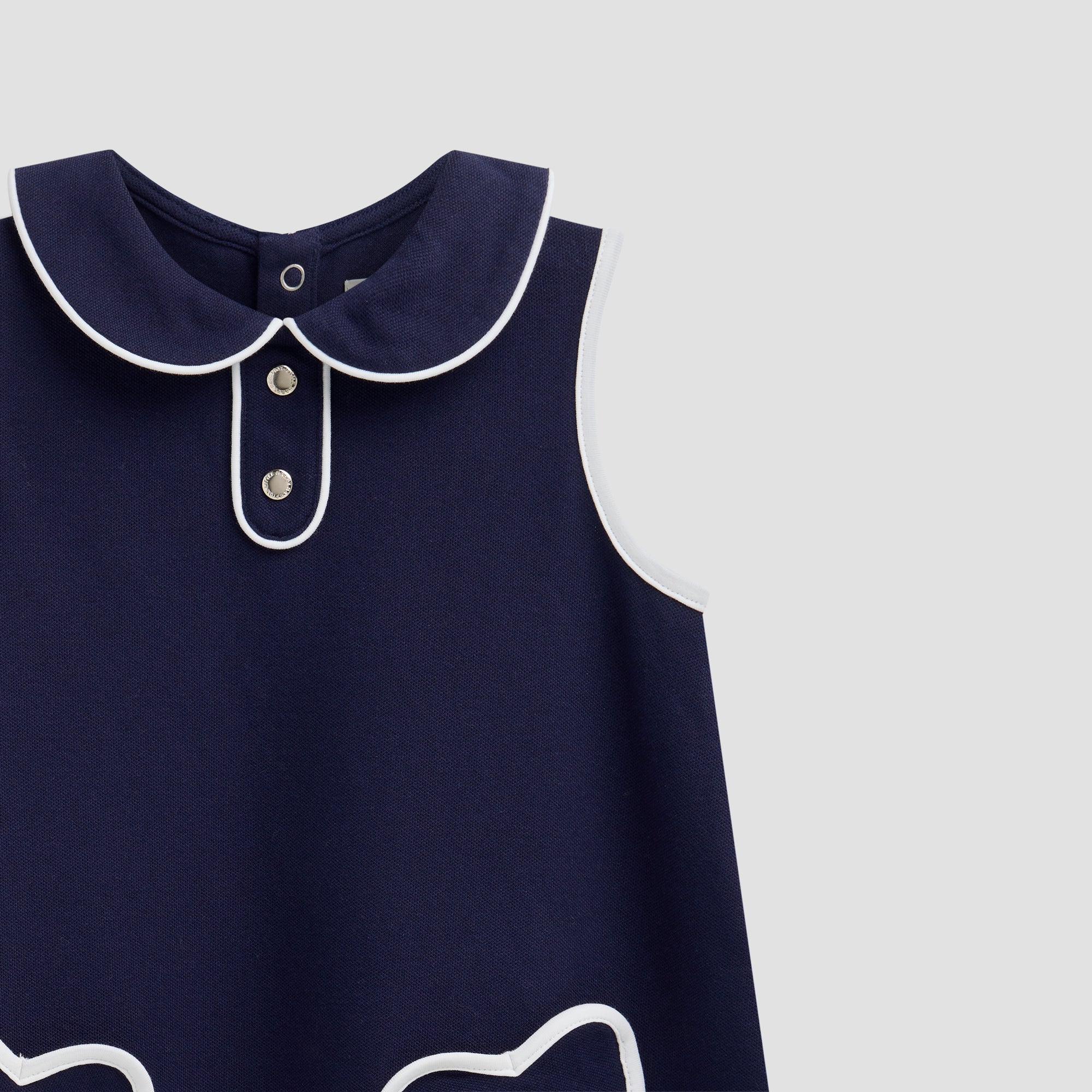 LITTLE NAVY HEART SHIFT DRESS